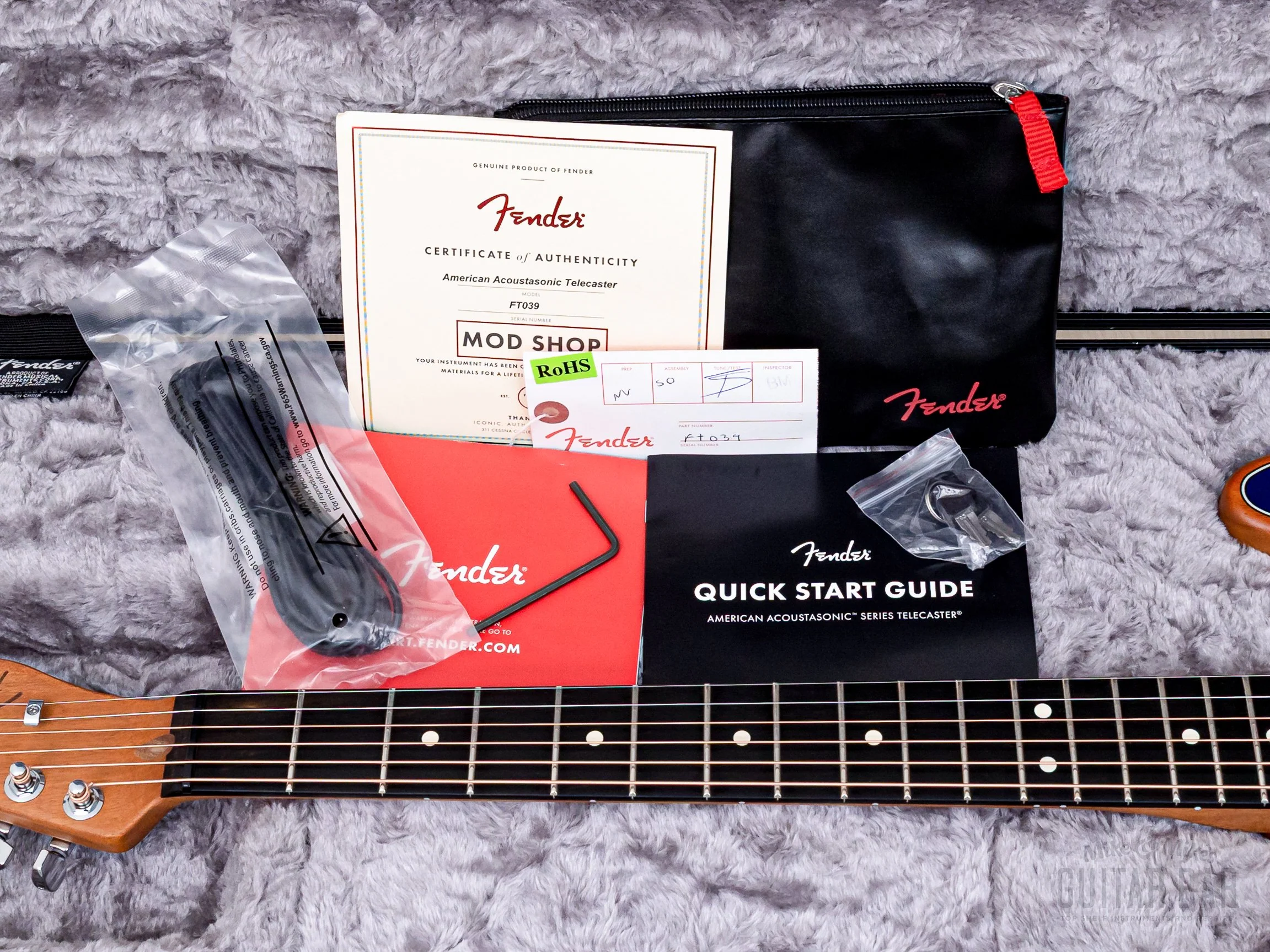 2023 Fender American Acoustasonic Telecaster Tokyo Flagship Limited Edition Hokusai Mt Fuji - Image 17