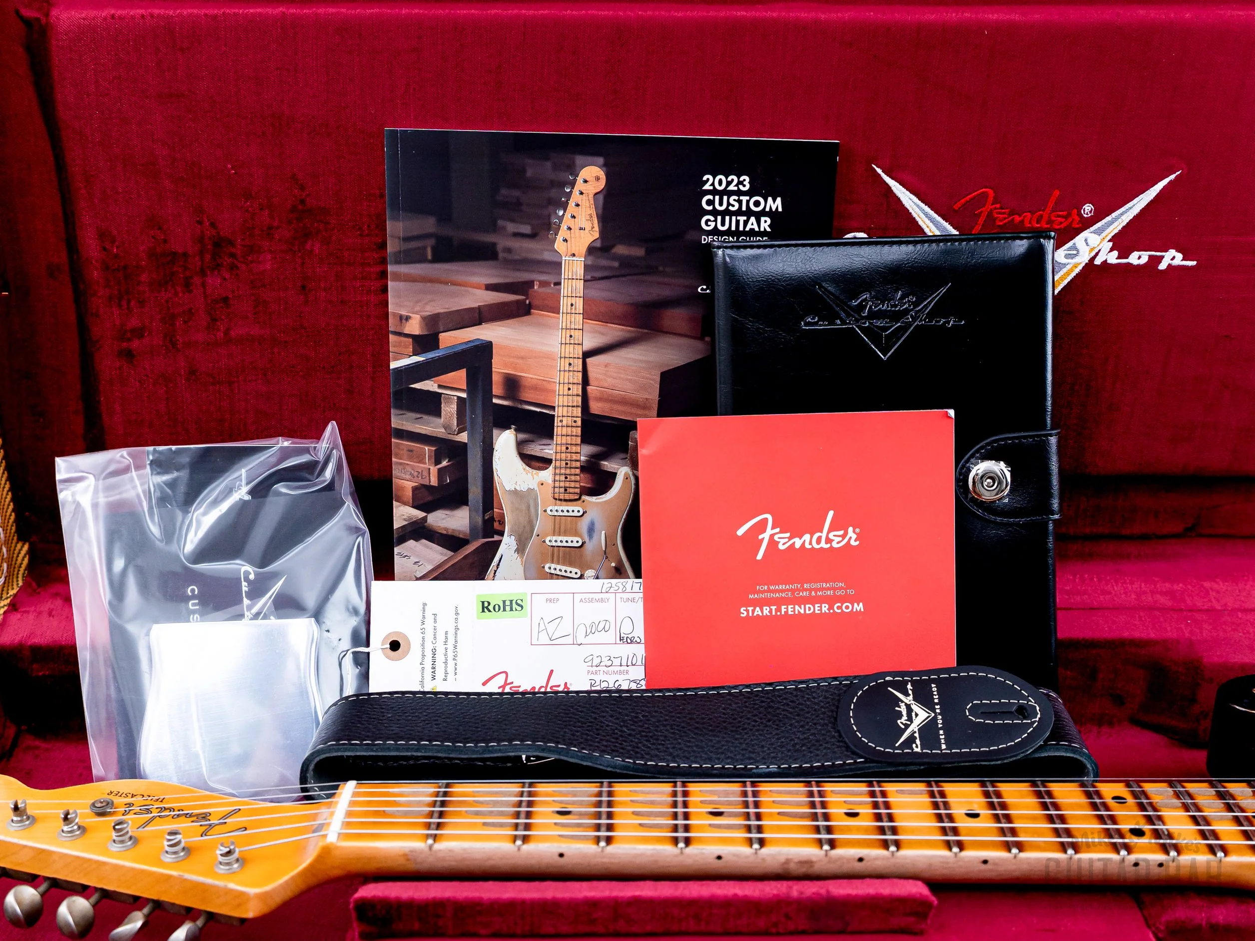 2023 Fender Custom Shop 1952 Telecaster Heavy Relic Big U Two-Tone Sunburst w/ Case, CoA - Image 15