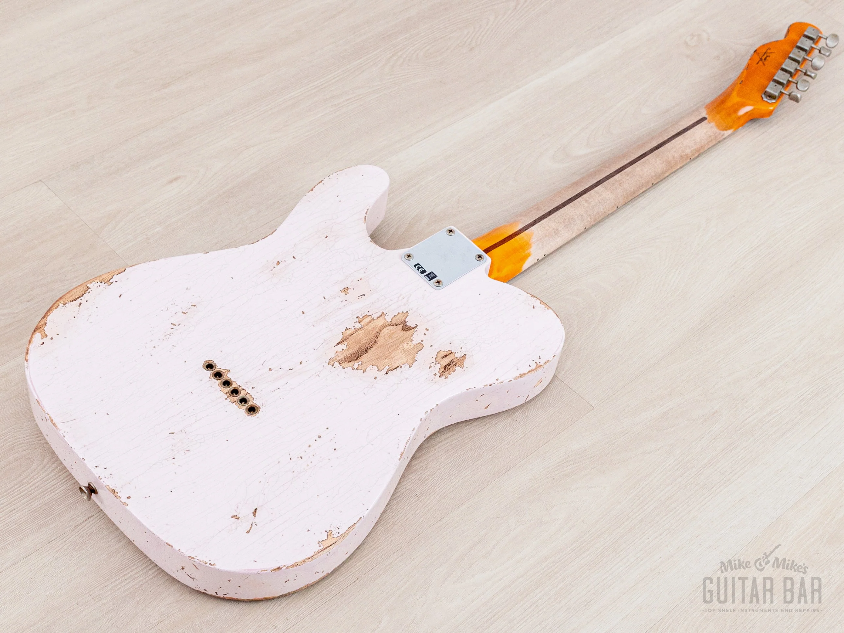 2023 Fender Custom Shop 1952 Telecaster Heavy Relic Streamlined U Faded Shell Pink w/ Case, CoA - Image 12