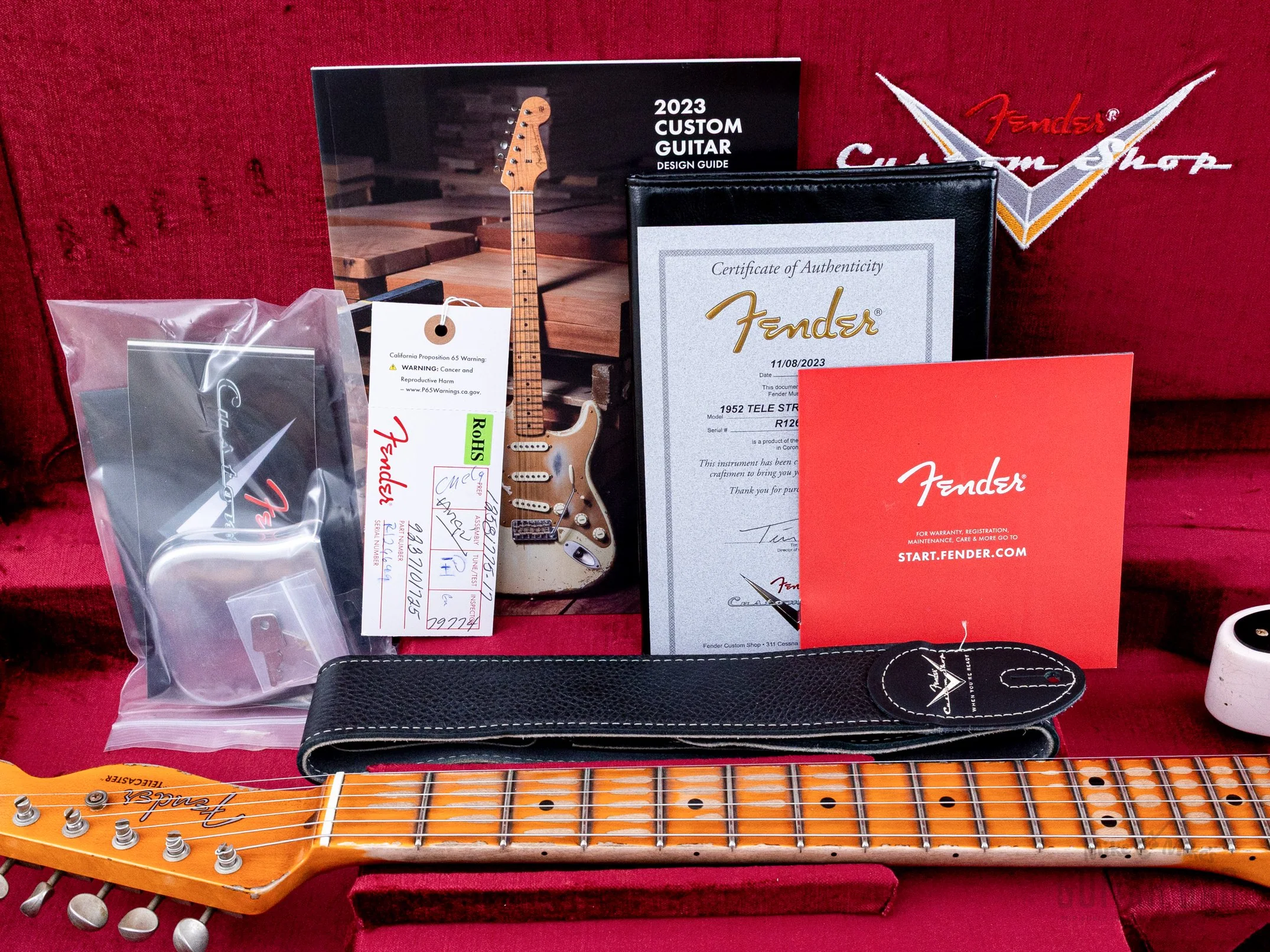2023 Fender Custom Shop 1952 Telecaster Heavy Relic Streamlined U Faded Shell Pink w/ Case, CoA - Image 15