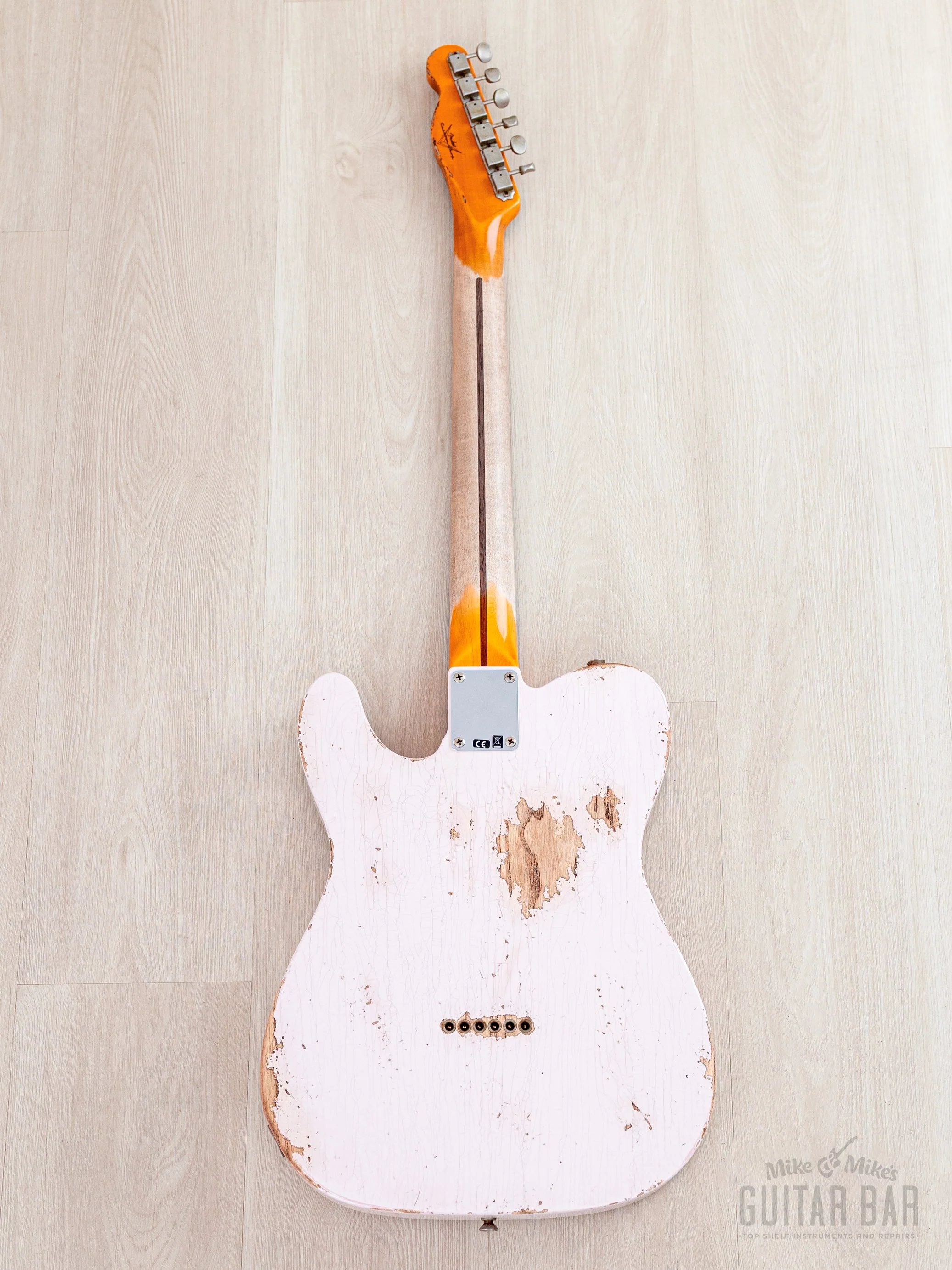 2023 Fender Custom Shop 1952 Telecaster Heavy Relic Streamlined U Faded Shell Pink w/ Case, CoA - Image 3