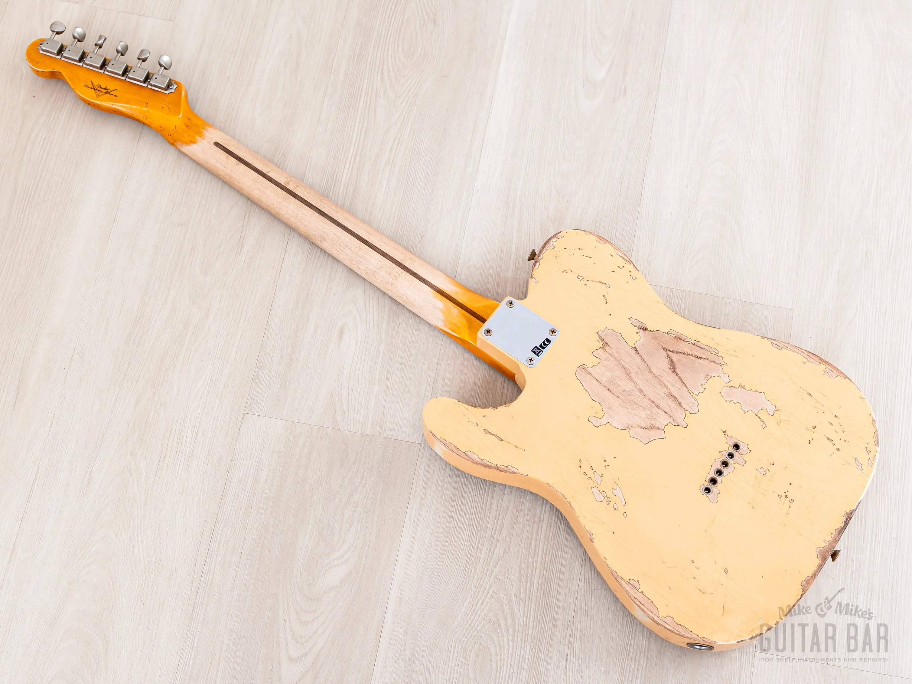 2023 Fender Custom Shop 1952 Telecaster Streamlined U Heavy Relic Nocaster Blonde w/ Case, CoA - Image 13