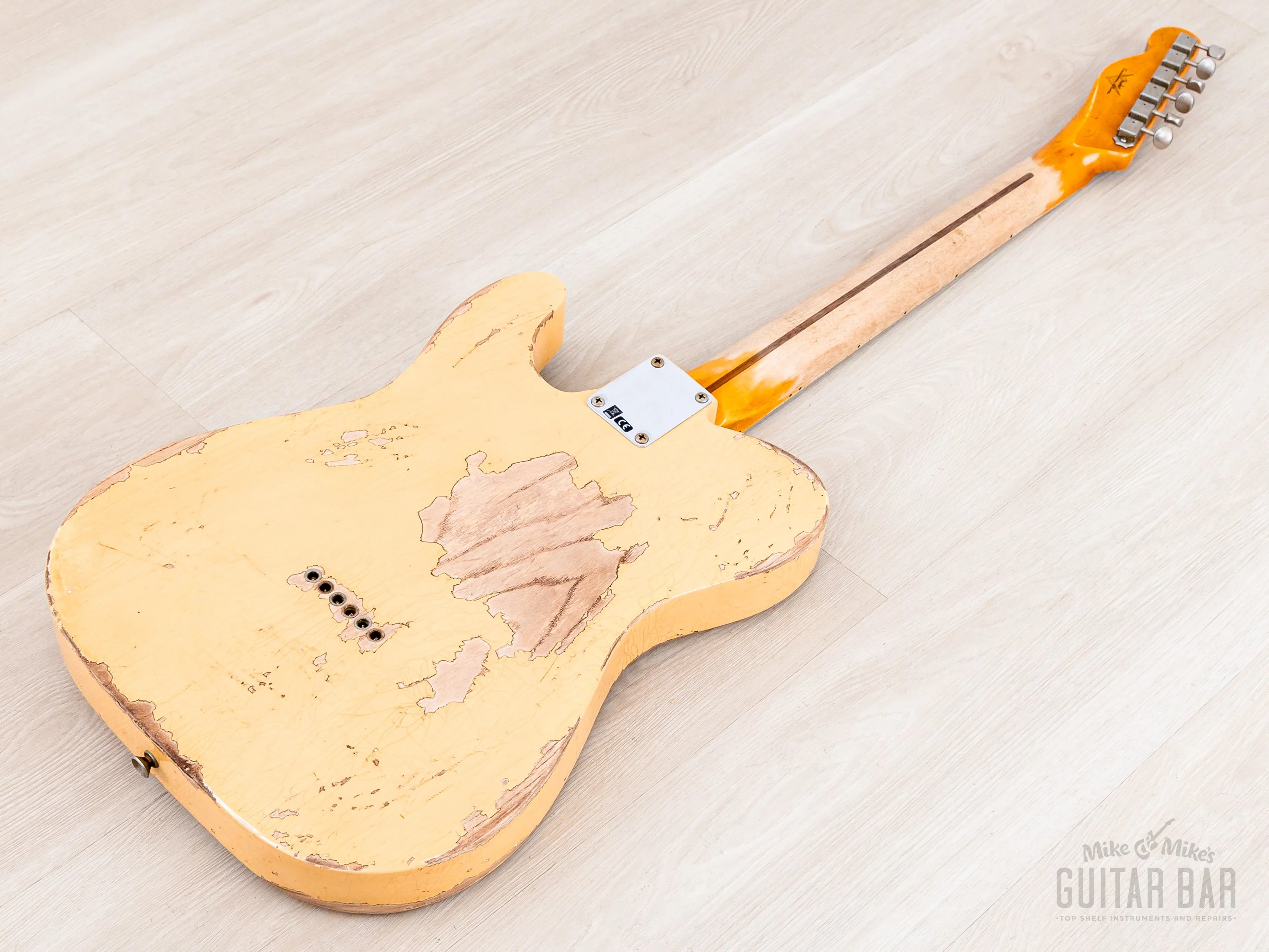 2023 Fender Custom Shop 1952 Telecaster Streamlined U Heavy Relic Nocaster Blonde w/ Case, CoA - Image 14