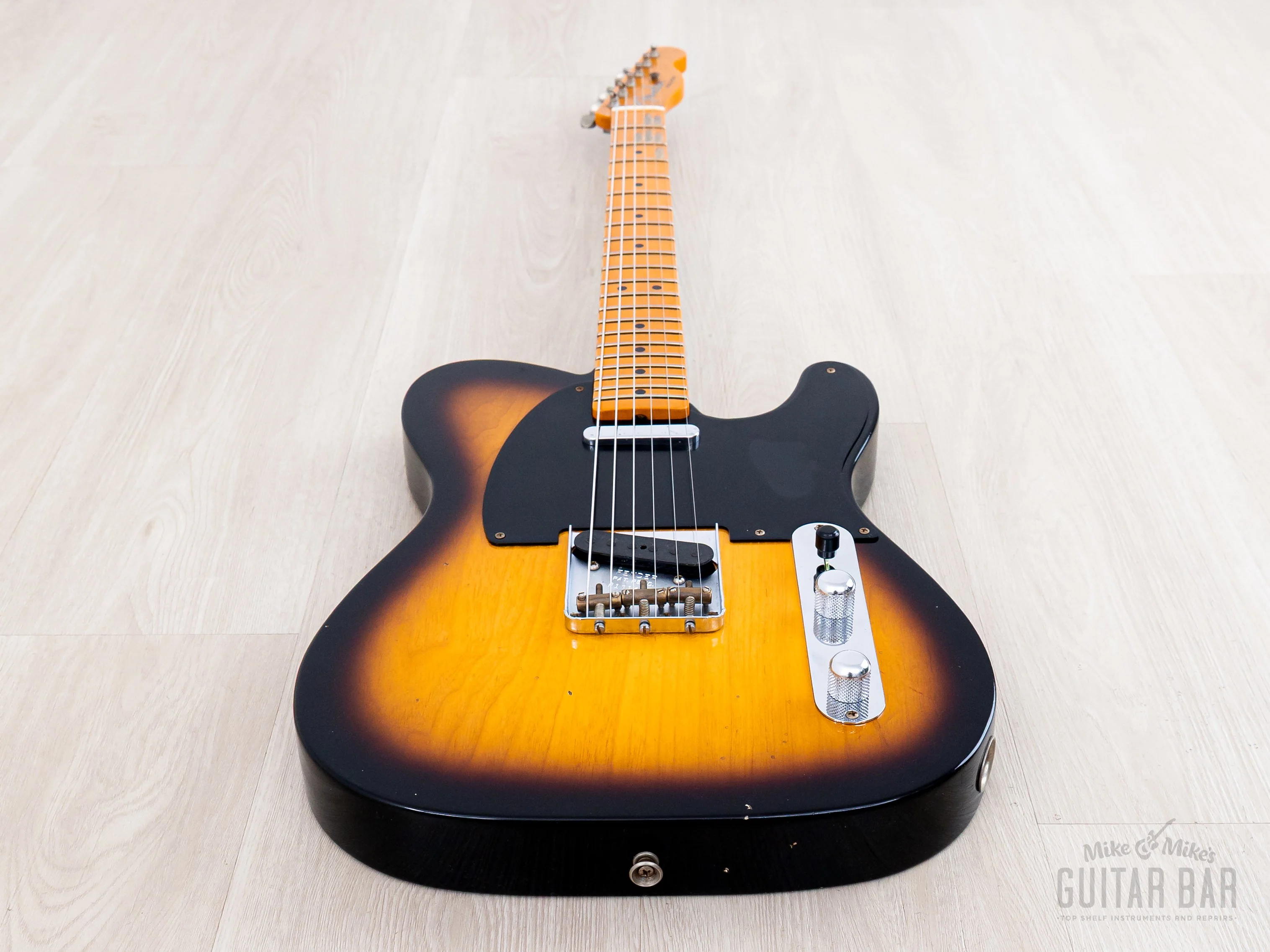 2023 Fender Custom Shop 1952 Telecaster Streamlined U Journeyman Relic Sunburst Blackguard w/ Case, CoA - Image 11
