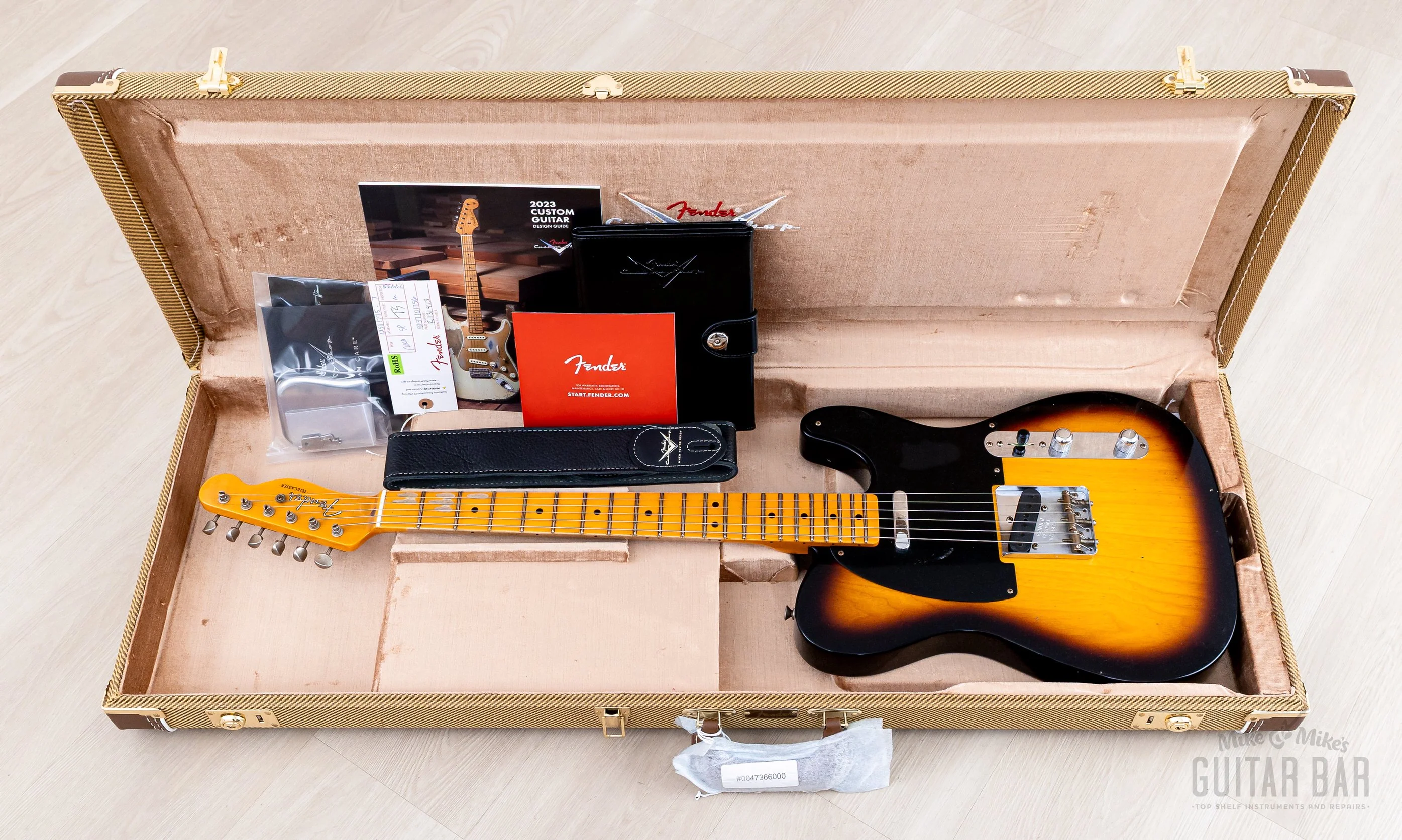2023 Fender Custom Shop 1952 Telecaster Streamlined U Journeyman Relic Sunburst Blackguard w/ Case, CoA - Image 19