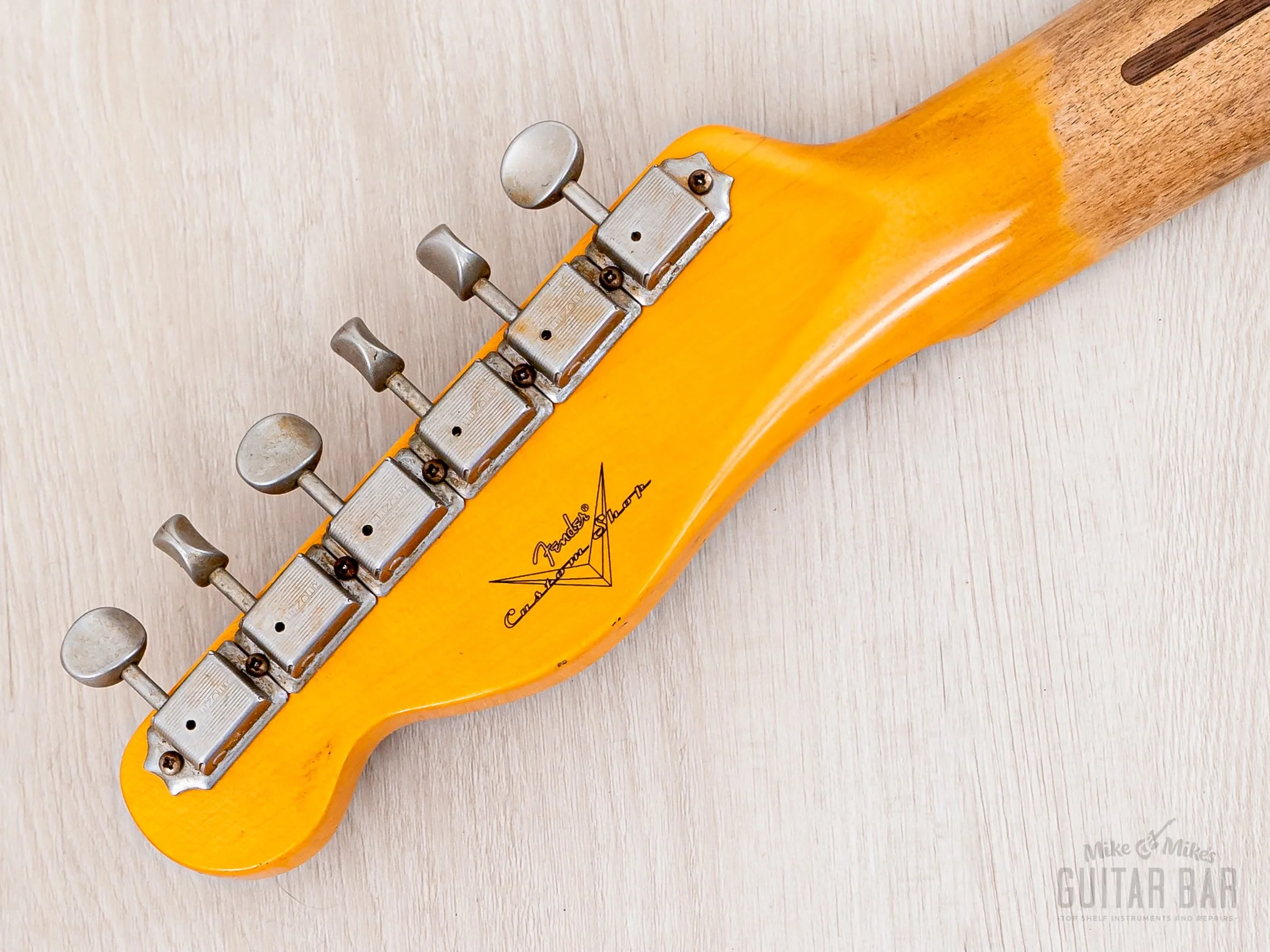 2023 Fender Custom Shop 1952 Telecaster Streamlined U Journeyman Relic Sunburst Blackguard w/ Case, CoA - Image 5
