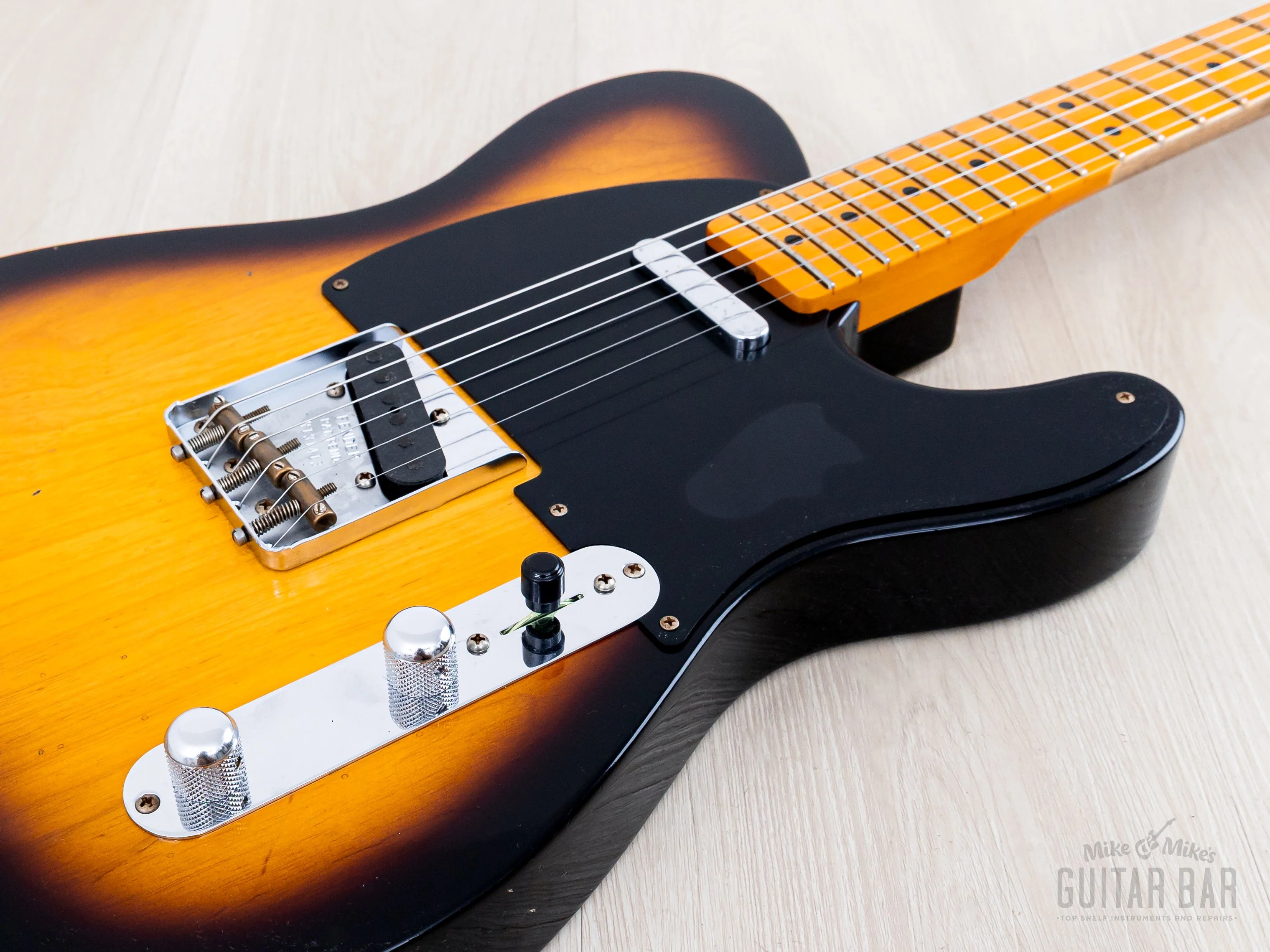 2023 Fender Custom Shop 1952 Telecaster Streamlined U Journeyman Relic Sunburst Blackguard w/ Case, CoA - Image 6