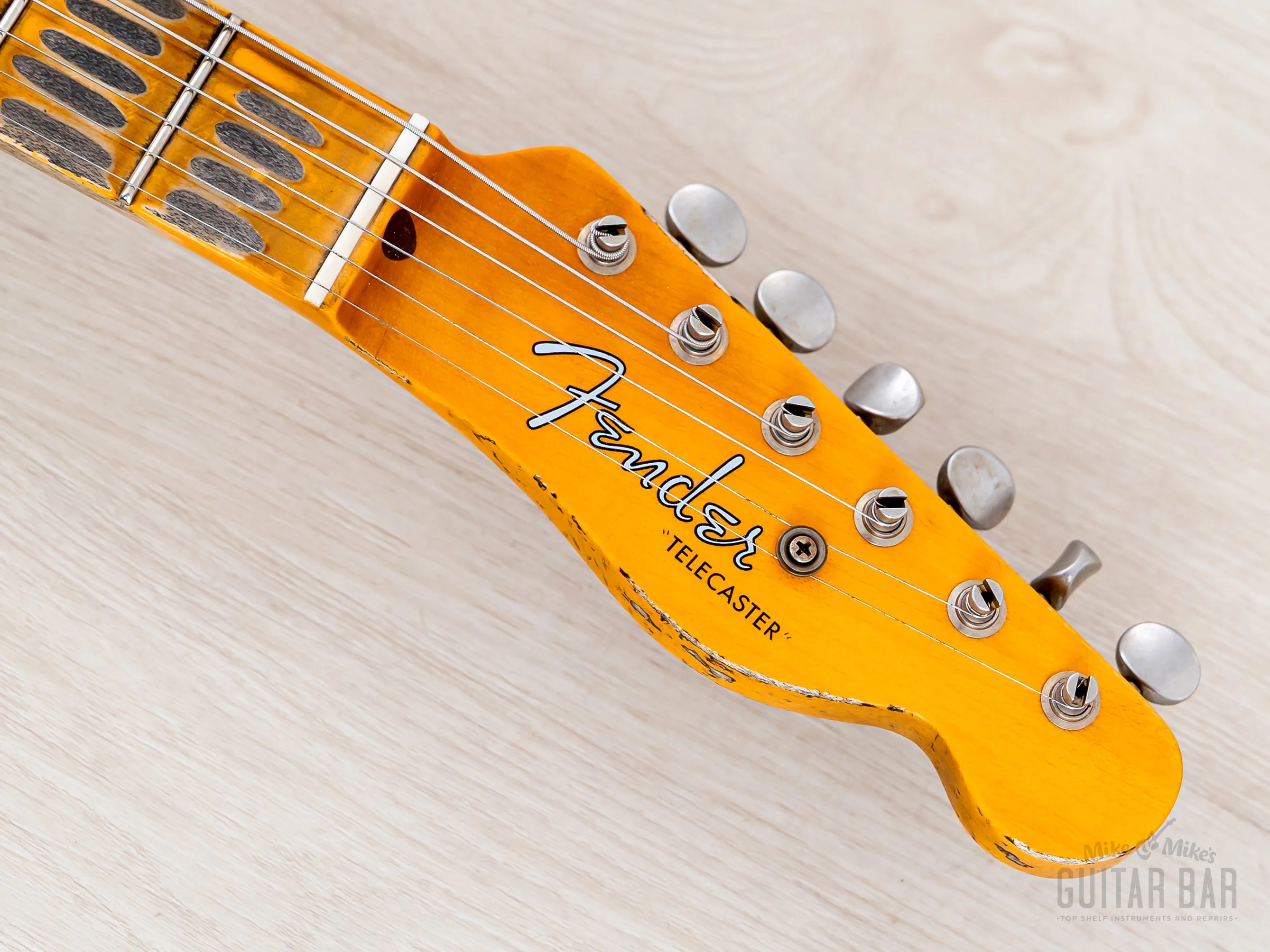 2023 Fender Custom Shop ‘52 Telecaster Heavy Relic Dirty Blonde w/ Streamlined U Neck - Image 4