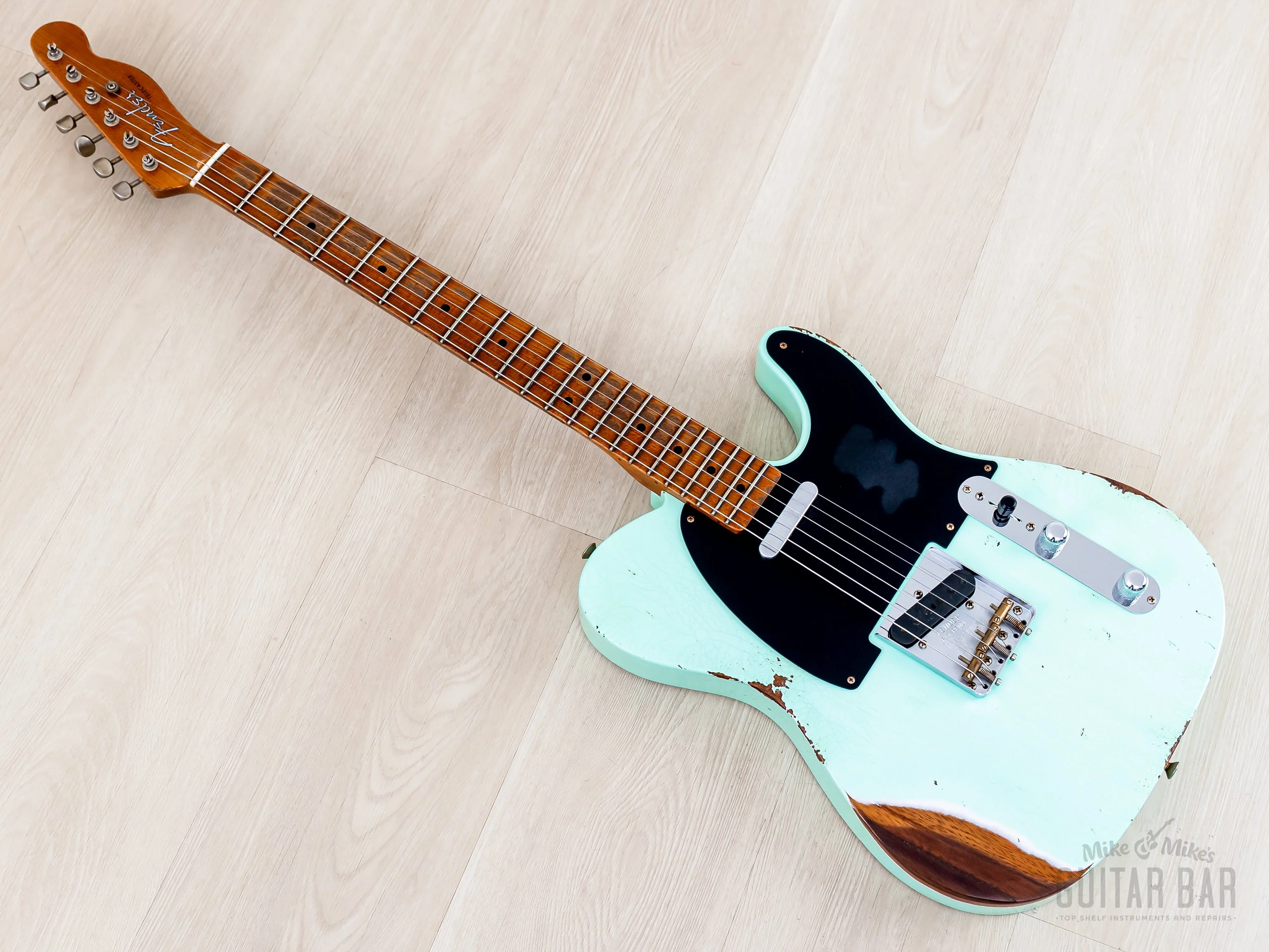 2023 Fender Custom Shop ‘52 Telecaster Roasted Heavy Relic Surf Green w/ Streamlined U Neck - Image 12