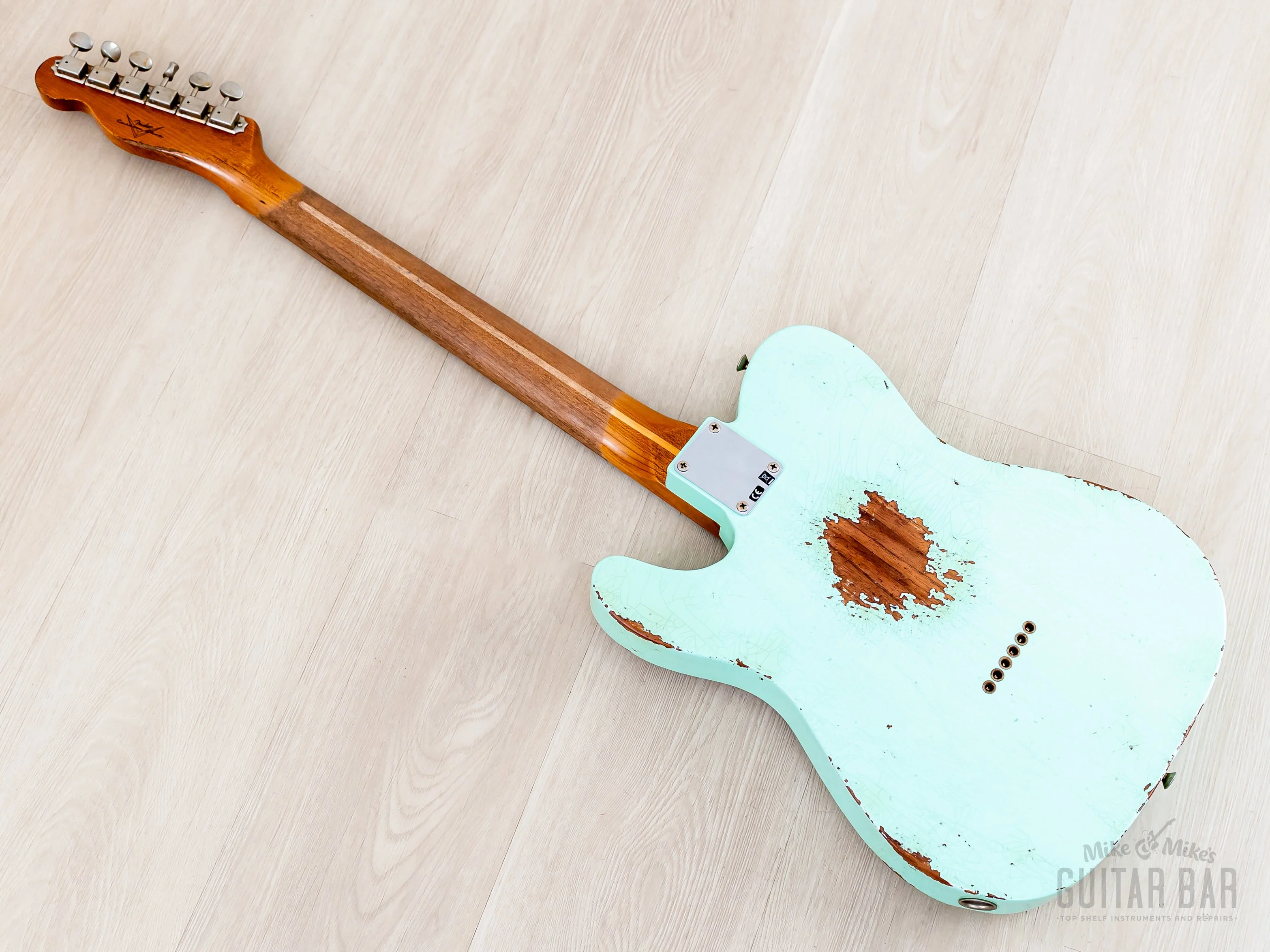 2023 Fender Custom Shop ‘52 Telecaster Roasted Heavy Relic Surf Green w/ Streamlined U Neck - Image 13