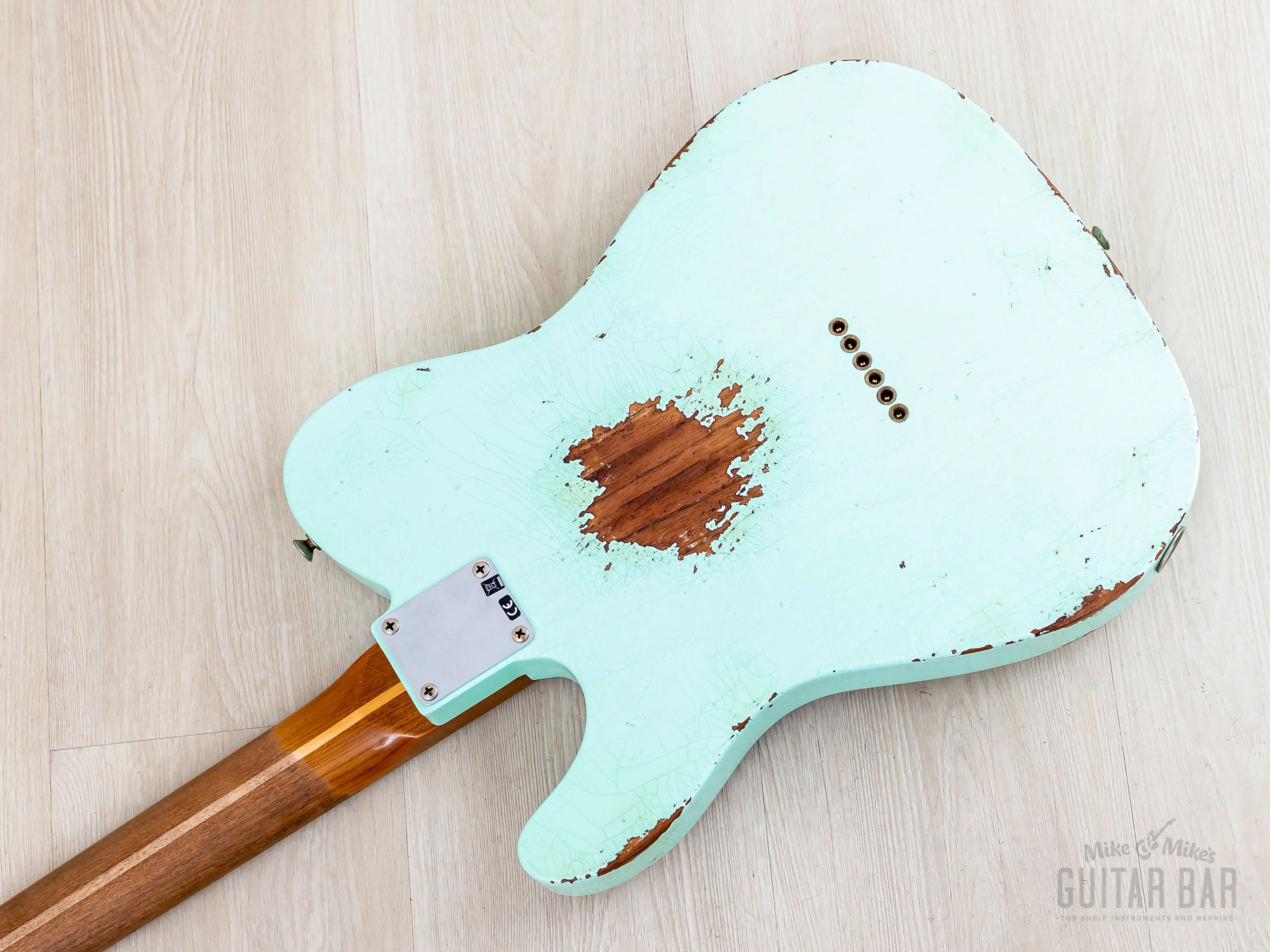 2023 Fender Custom Shop ‘52 Telecaster Roasted Heavy Relic Surf Green w/ Streamlined U Neck - Image 15