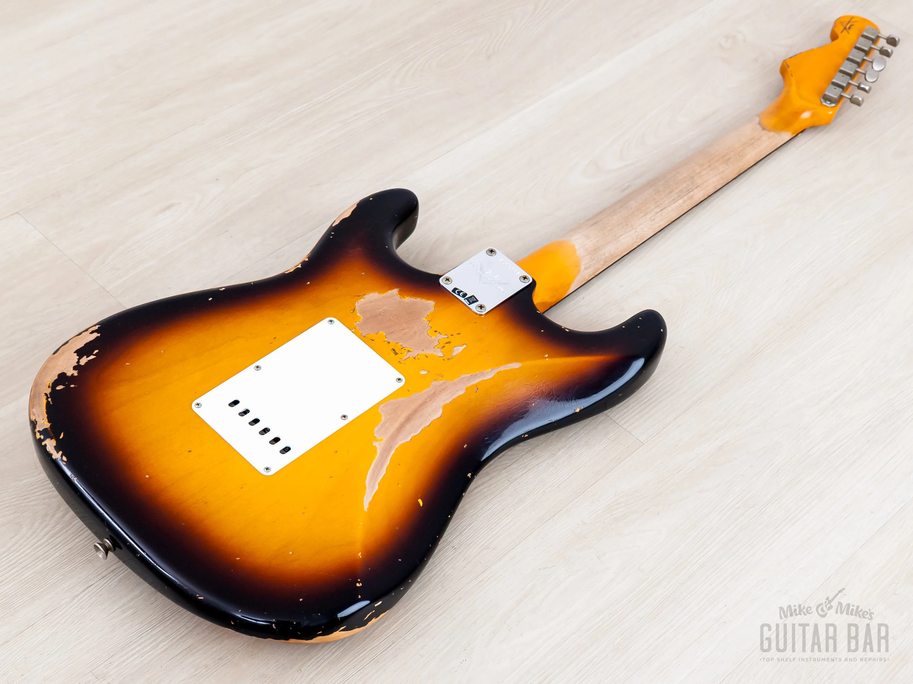 2023 Fender Custom Shop ‘61 Stratocaster Heavy Relic Super Faded/Aged Three-Tone Sunburst w/ Texas Specials - Image 12