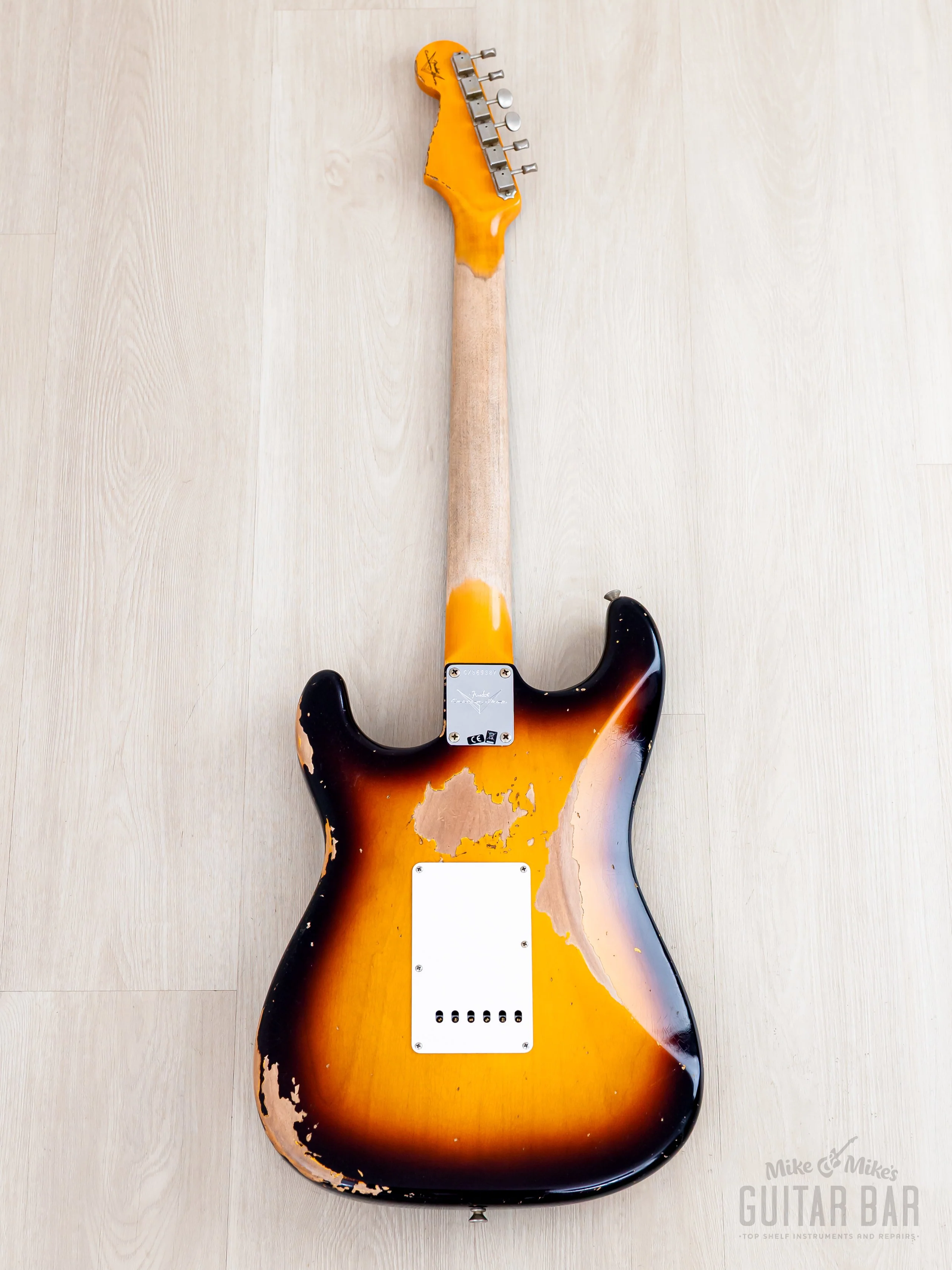 2023 Fender Custom Shop ‘61 Stratocaster Heavy Relic Super Faded/Aged Three-Tone Sunburst w/ Texas Specials - Image 3