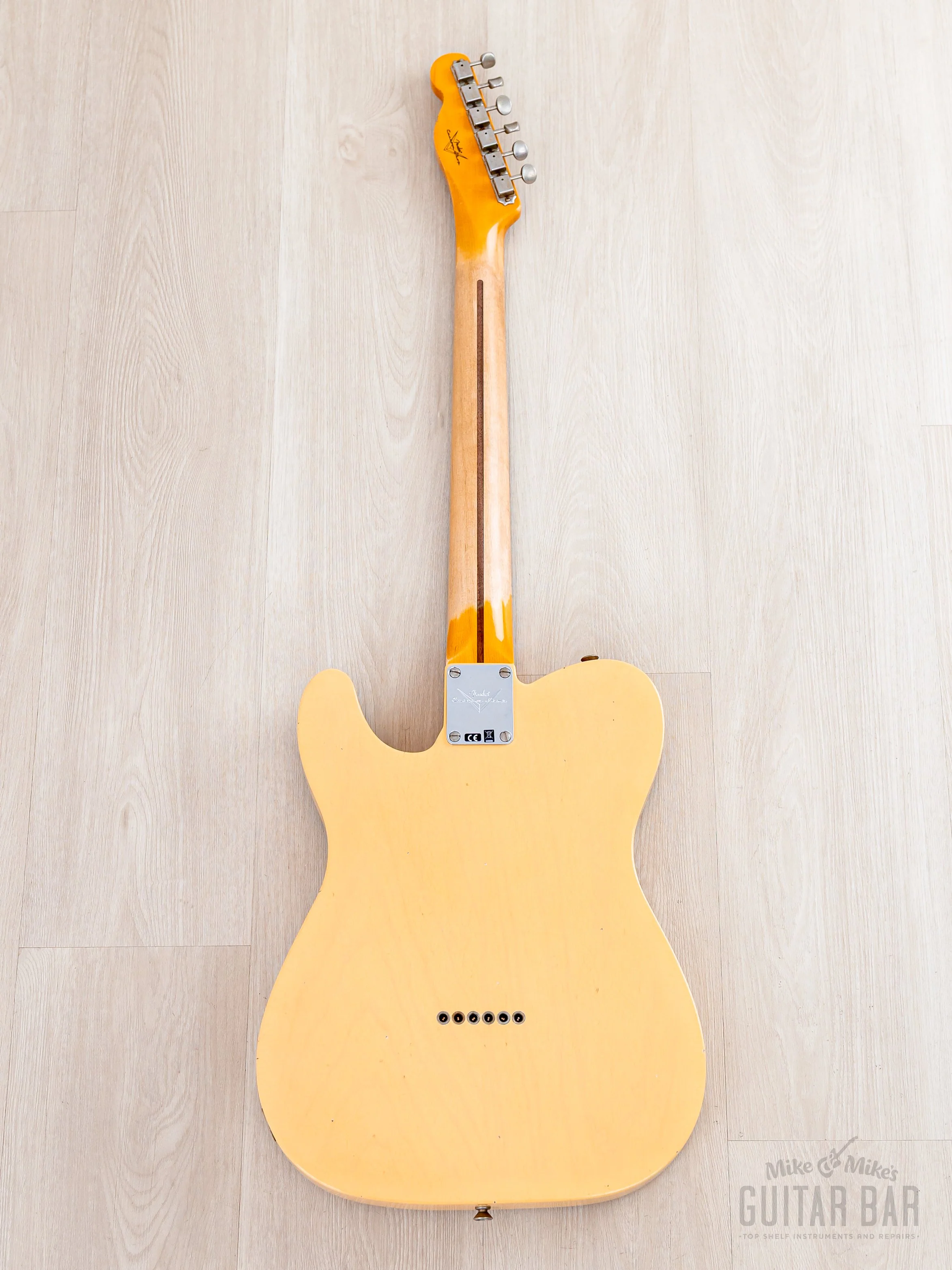 2023 Fender Custom Shop B2 1952 Telecaster Journeyman Relic Aged Nocaster Blonde Flash Coat w/ Case, CoA - Image 3