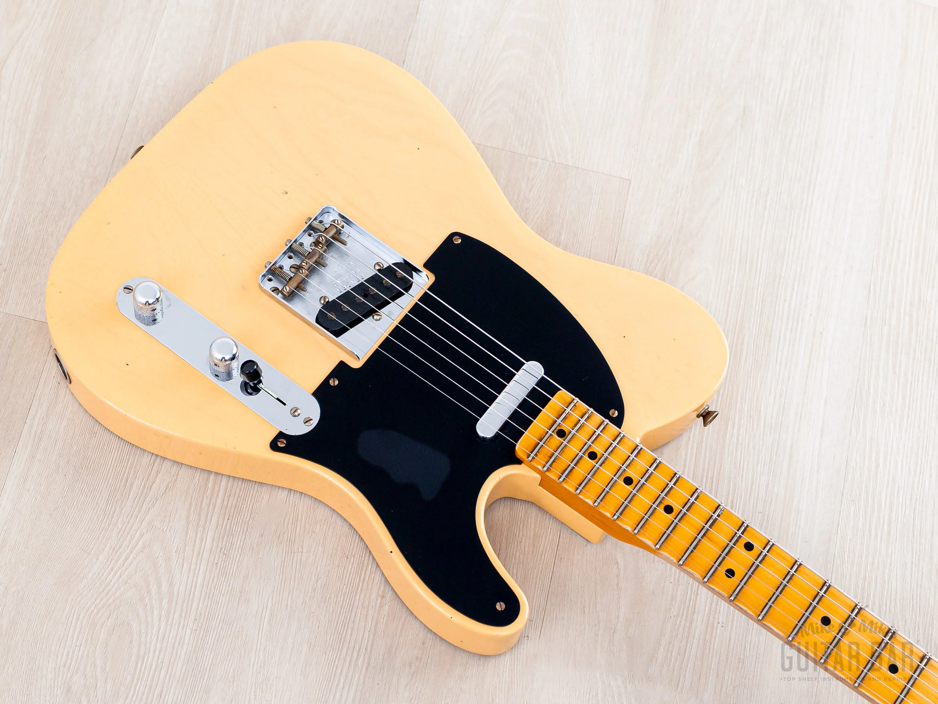 2023 Fender Custom Shop B2 1952 Telecaster Journeyman Relic Aged Nocaster Blonde Flash Coat w/ Case, CoA - Image 7
