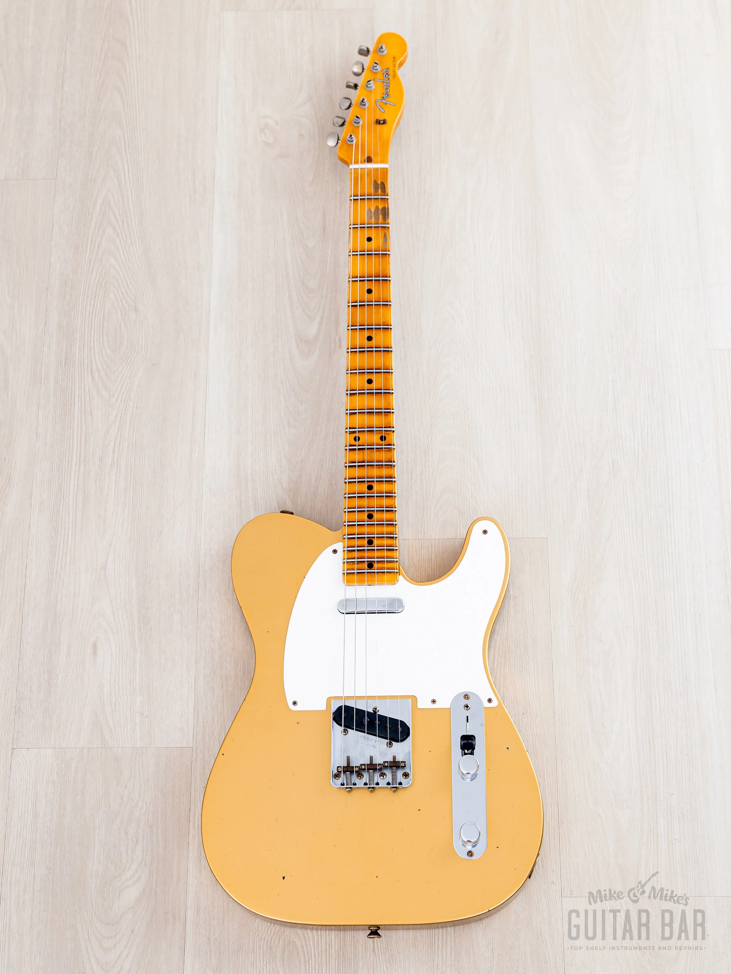2023 Fender Custom Shop B2 1958 Telecaster Journeyman Relic Aged HLE Gold w/ Case & CoA, Lightweight - Image 2
