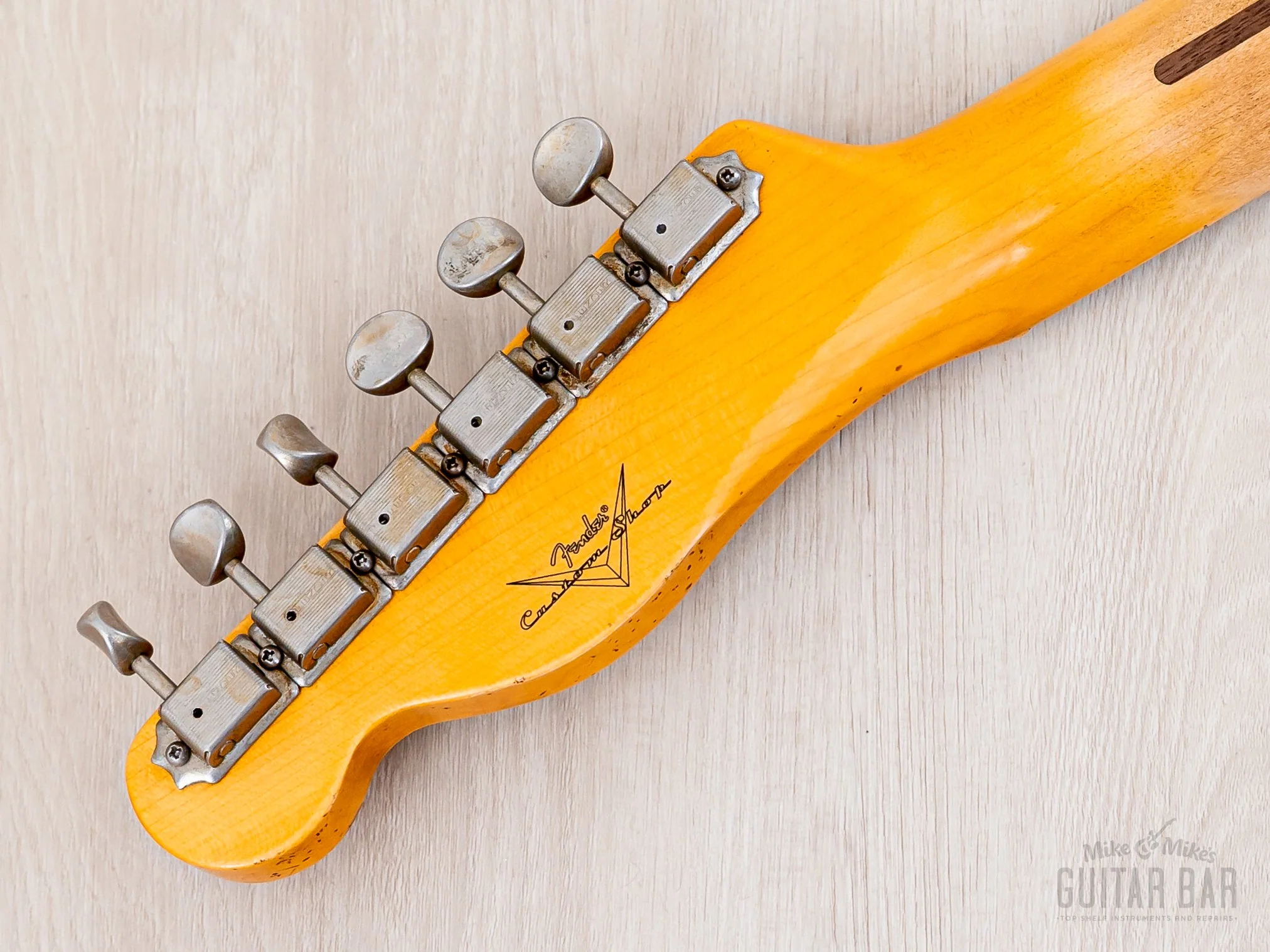 2023 Fender Custom Shop B2 1958 Telecaster Journeyman Relic Aged HLE Gold w/ Case & CoA, Lightweight - Image 5
