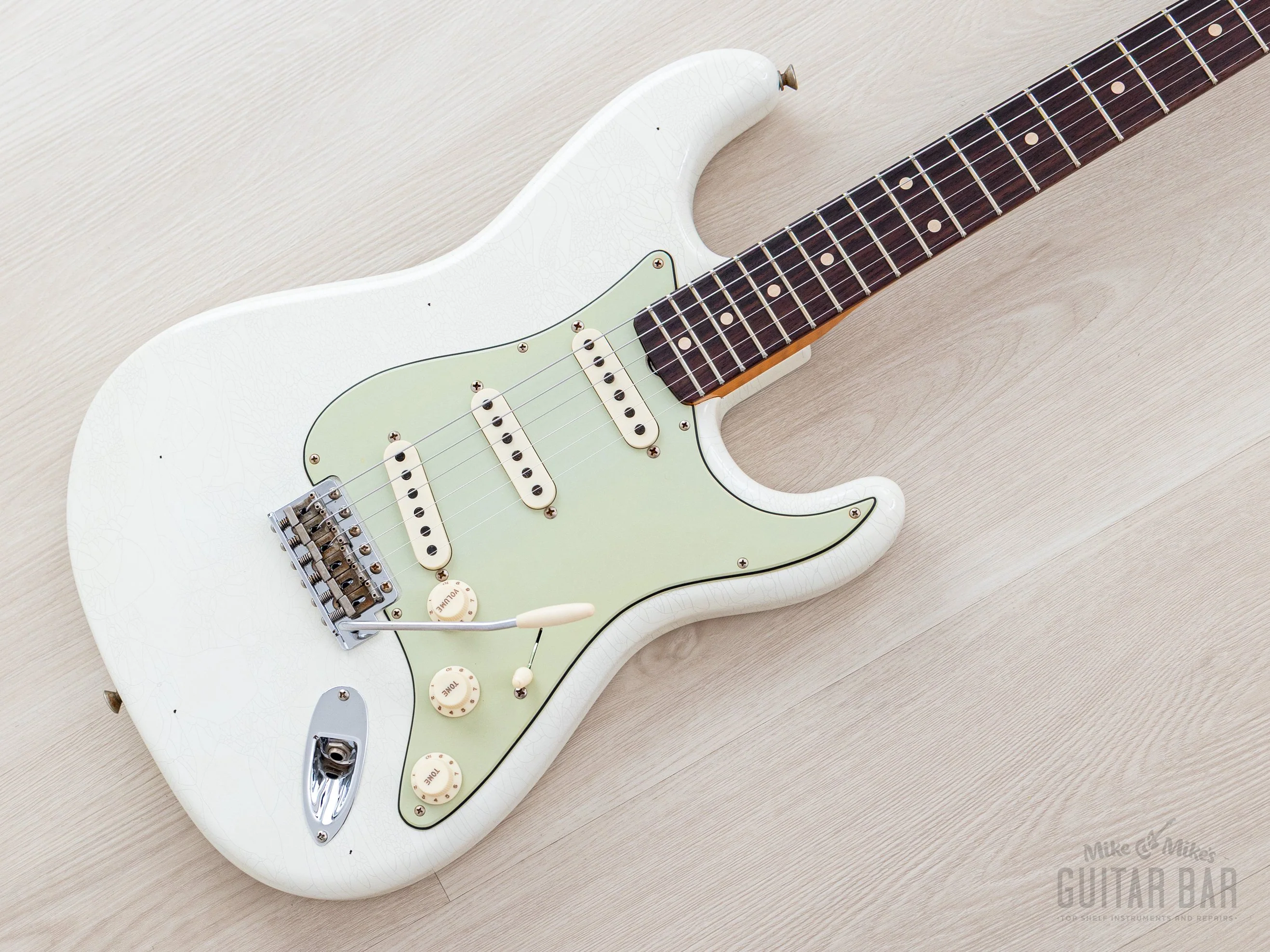 2023 Fender Custom Shop Limited Edition 1959 Special Stratocaster Journeyman Relic Olympic White w/ Case, CoA