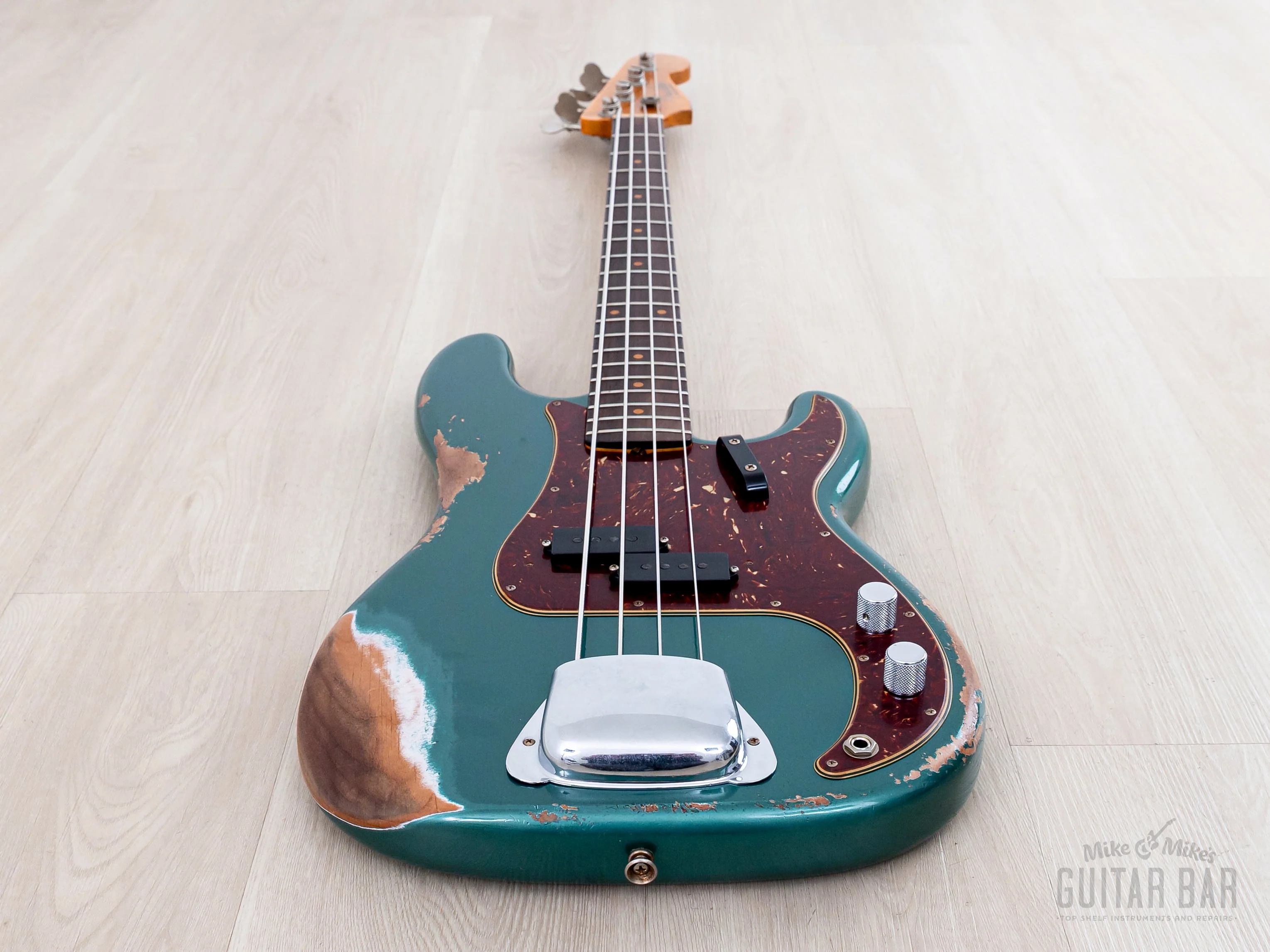 2023 Fender Custom Shop Limited Edition 1960 Precision Bass Heavy Relic Sherwood Green - Image 10