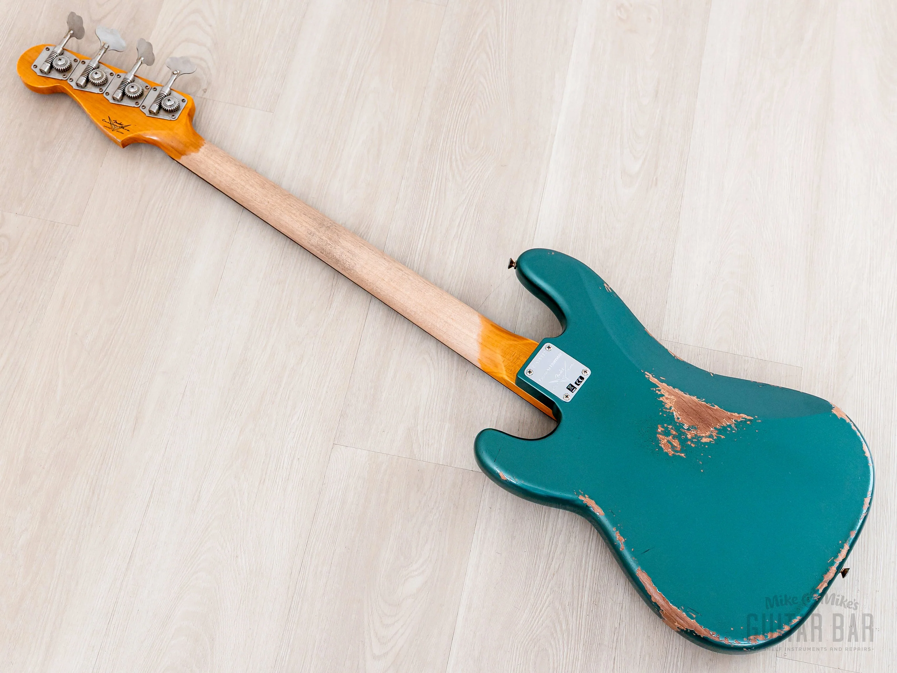 2023 Fender Custom Shop Limited Edition 1960 Precision Bass Heavy Relic Sherwood Green - Image 13