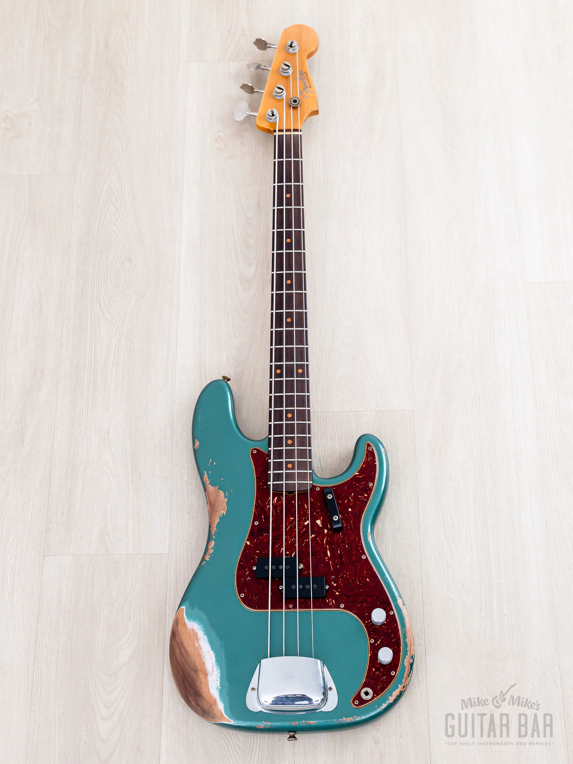 2023 Fender Custom Shop Limited Edition 1960 Precision Bass Heavy Relic Sherwood Green - Image 2