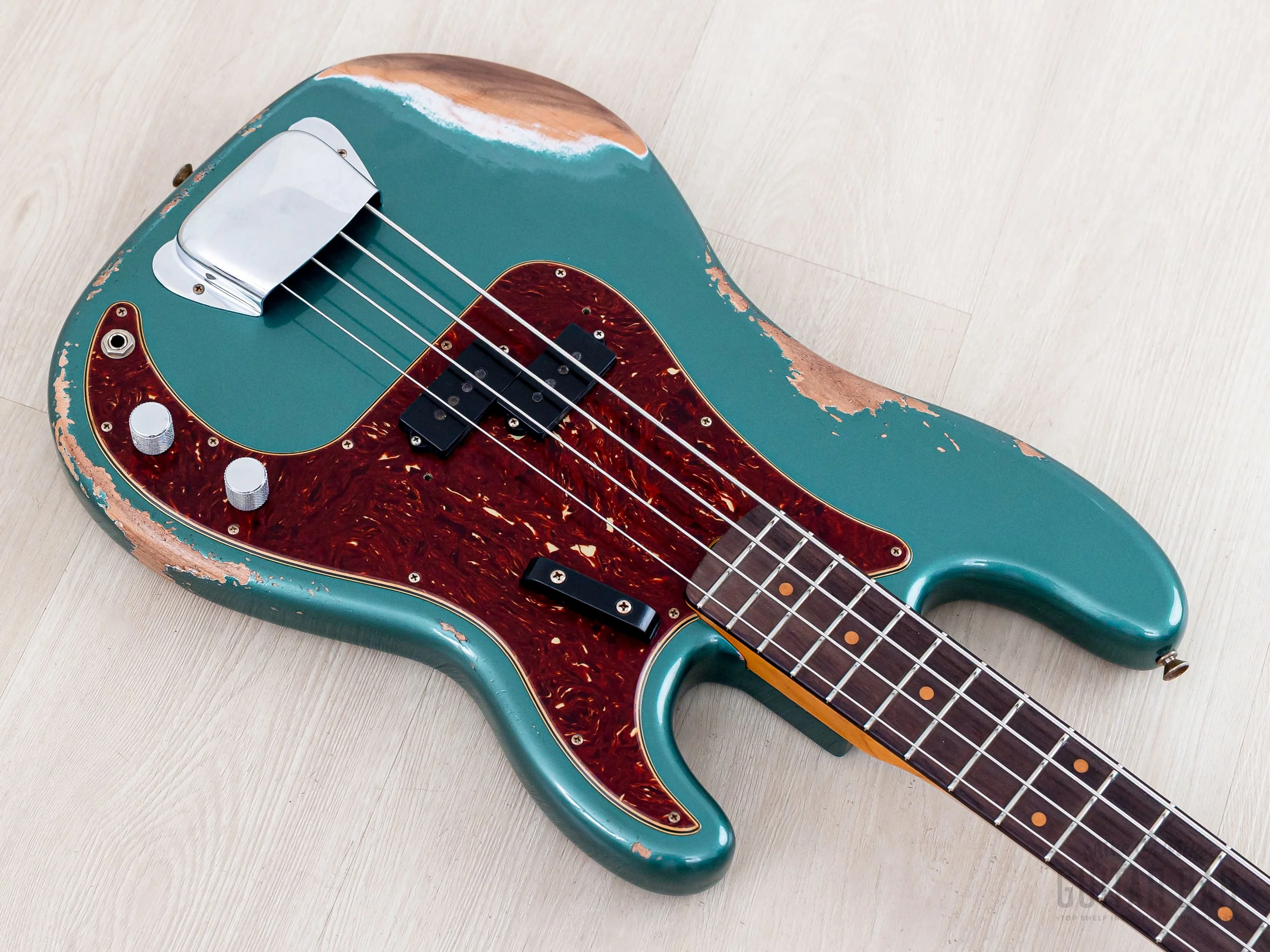 2023 Fender Custom Shop Limited Edition 1960 Precision Bass Heavy Relic Sherwood Green - Image 8