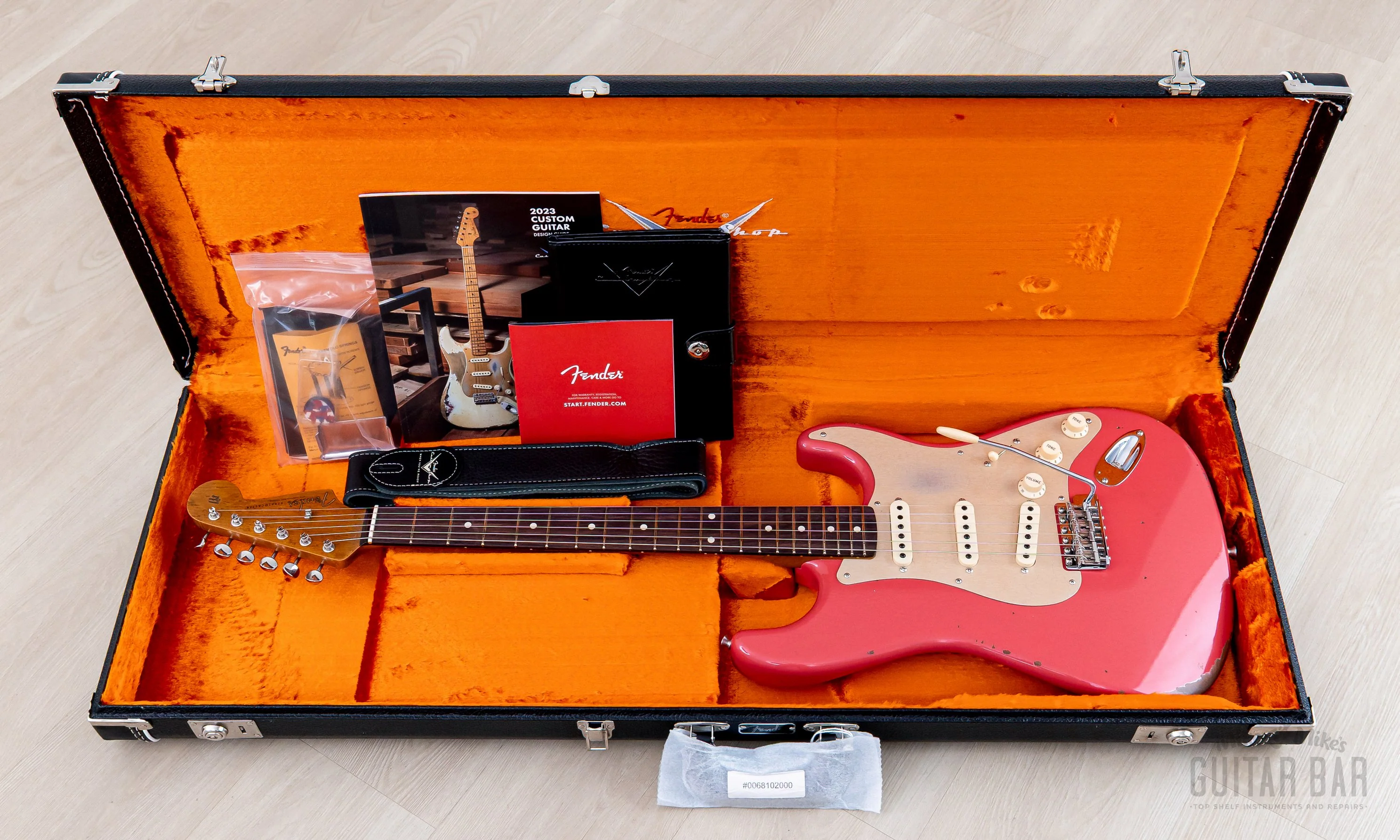 2023 Fender Custom Shop Limited Edition 1960 Stratocaster Roasted Relic Faded Fiesta Red w/ Case, CoA - Image 19