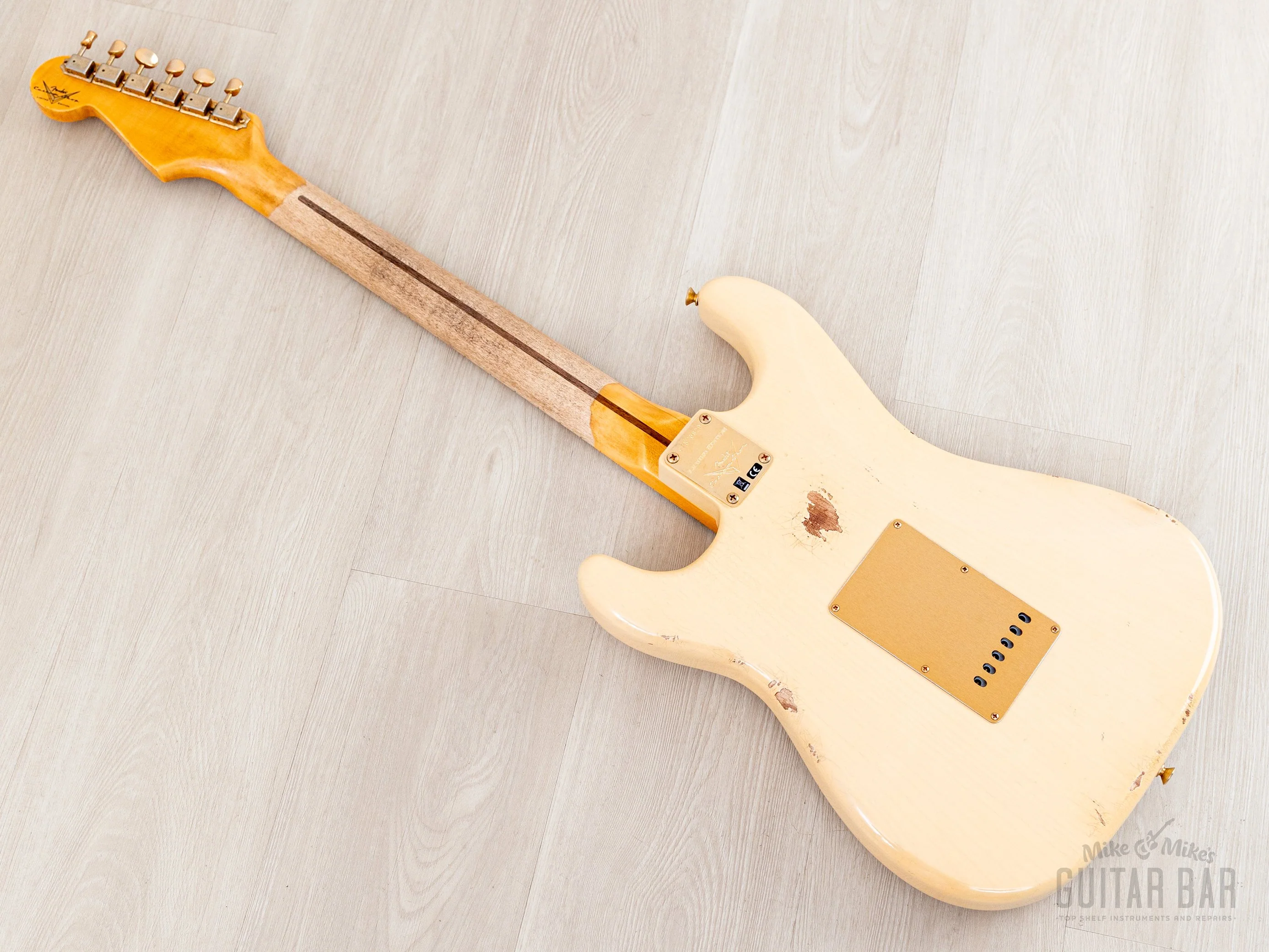 2023 Fender Custom Shop Limited Edition ‘55 Bone Tone Stratocaster Relic Aged Honey Blonde, Mary Kaye w/ Case, CoA - Image 13