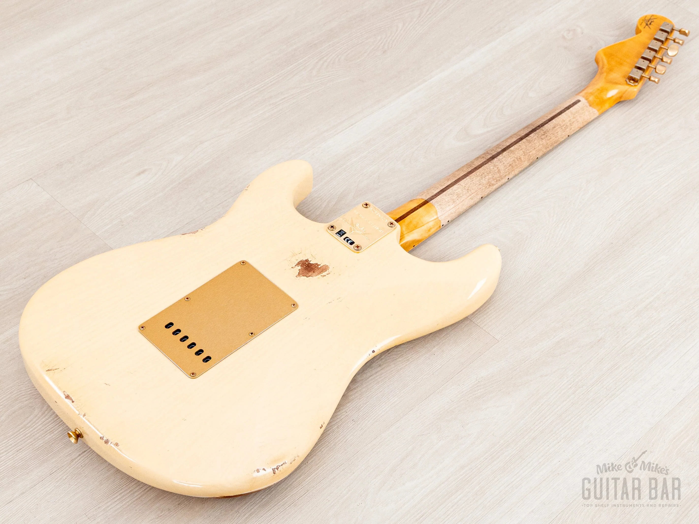 2023 Fender Custom Shop Limited Edition ‘55 Bone Tone Stratocaster Relic Aged Honey Blonde, Mary Kaye w/ Case, CoA - Image 14