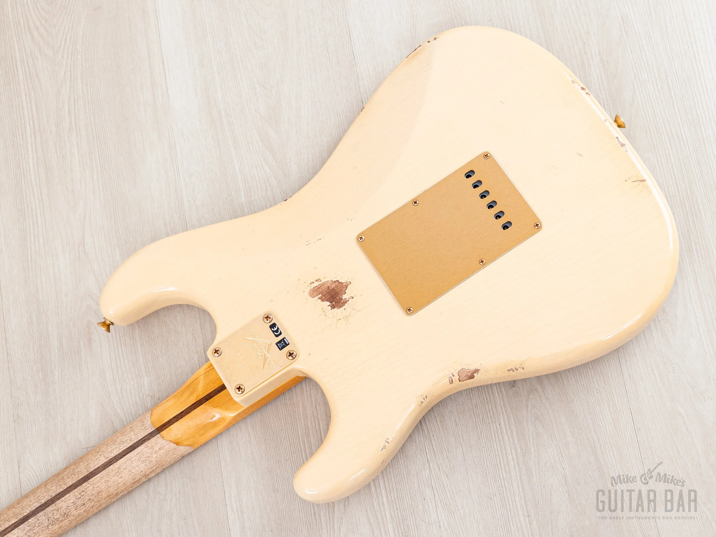 2023 Fender Custom Shop Limited Edition ‘55 Bone Tone Stratocaster Relic Aged Honey Blonde, Mary Kaye w/ Case, CoA - Image 15