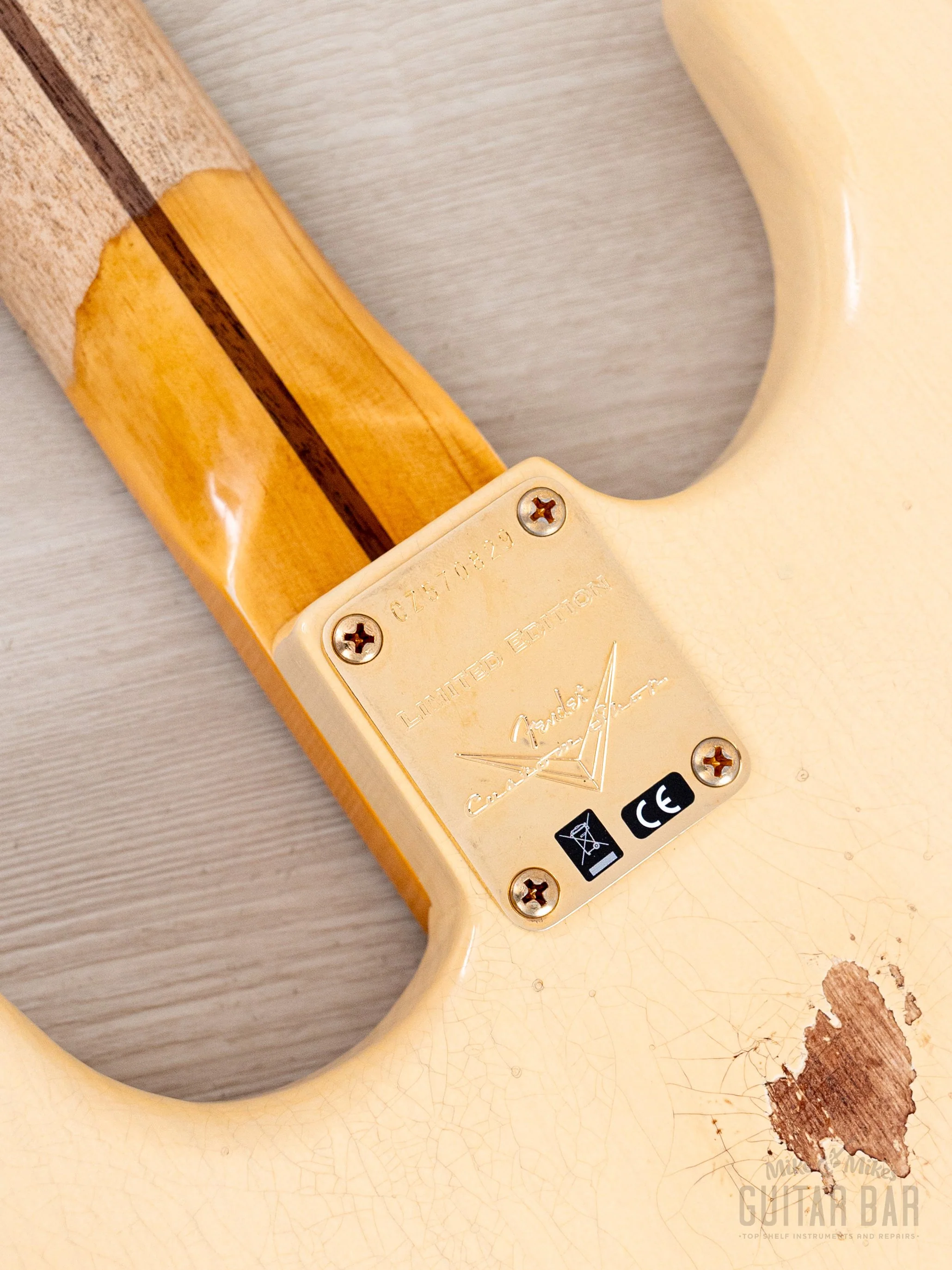 2023 Fender Custom Shop Limited Edition ‘55 Bone Tone Stratocaster Relic Aged Honey Blonde, Mary Kaye w/ Case, CoA - Image 16