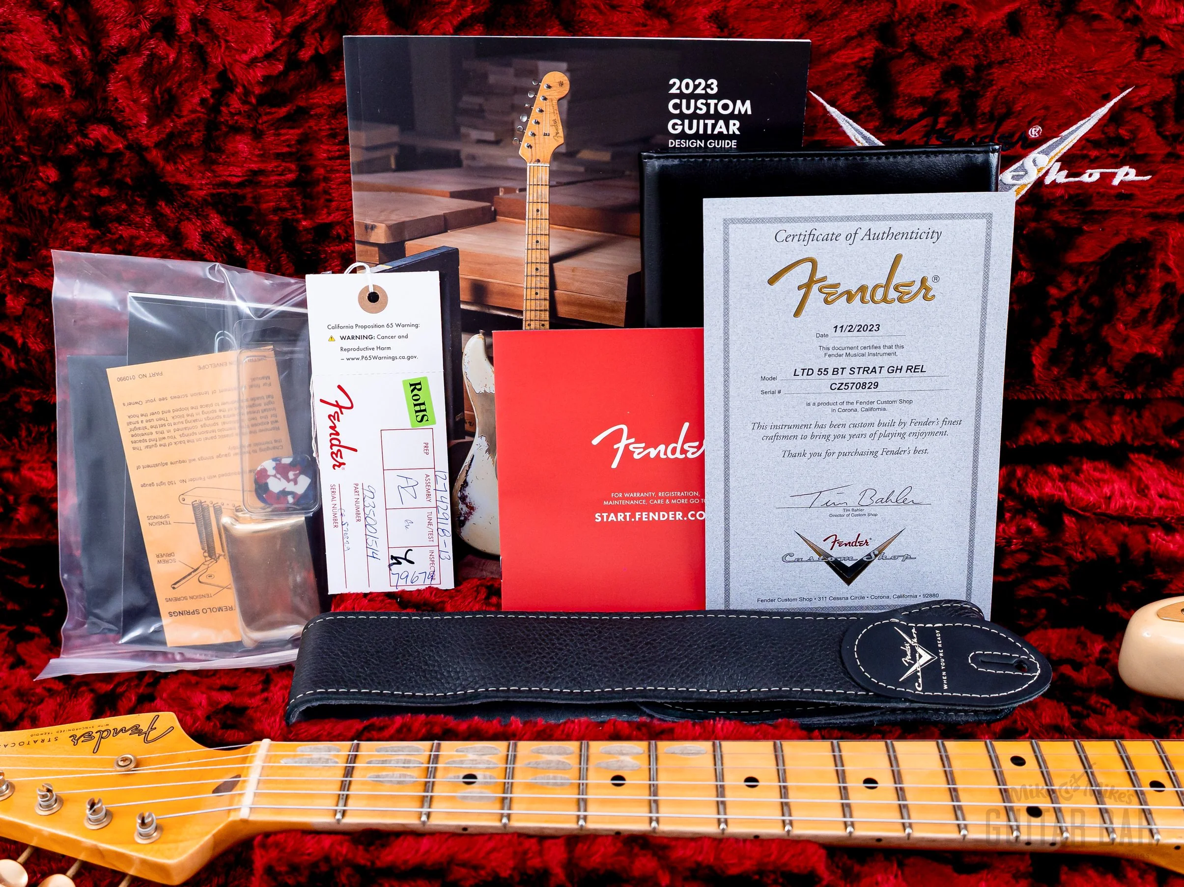 2023 Fender Custom Shop Limited Edition ‘55 Bone Tone Stratocaster Relic Aged Honey Blonde, Mary Kaye w/ Case, CoA - Image 19