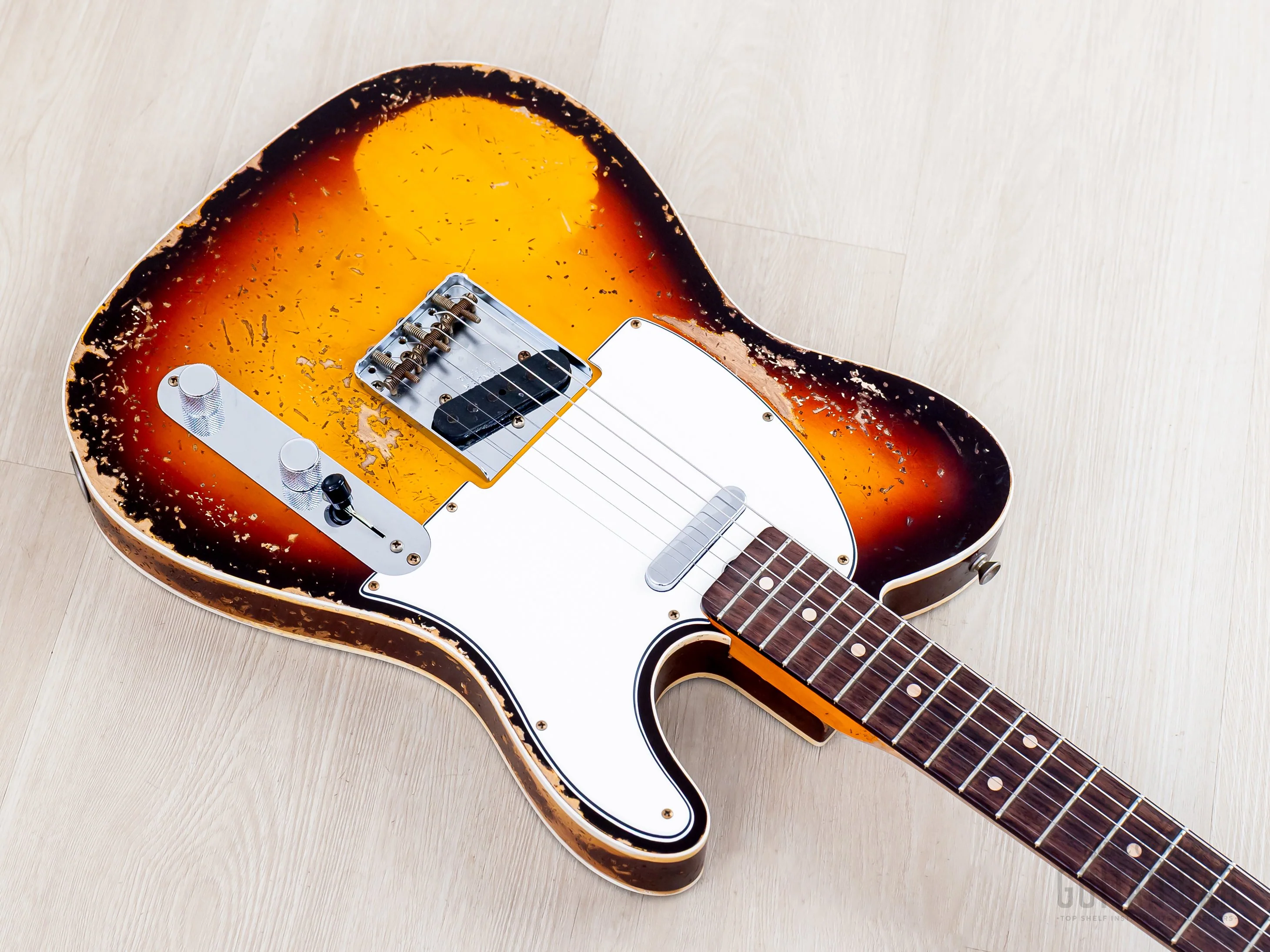 2023 Fender Custom Shop Limited Edition ‘59 Telecaster Custom Super Heavy Relic Sunburst - Image 10