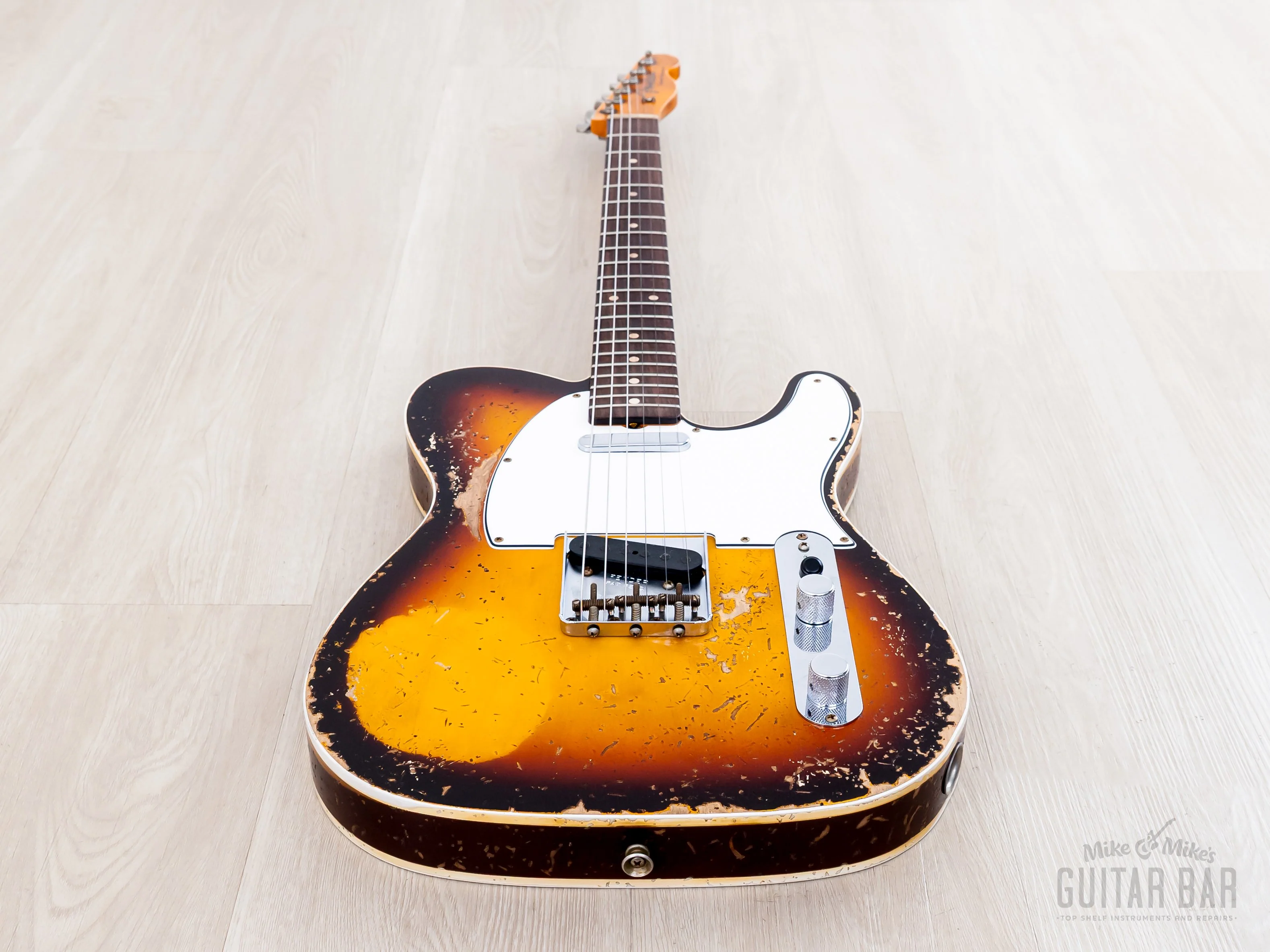 2023 Fender Custom Shop Limited Edition ‘59 Telecaster Custom Super Heavy Relic Sunburst - Image 12