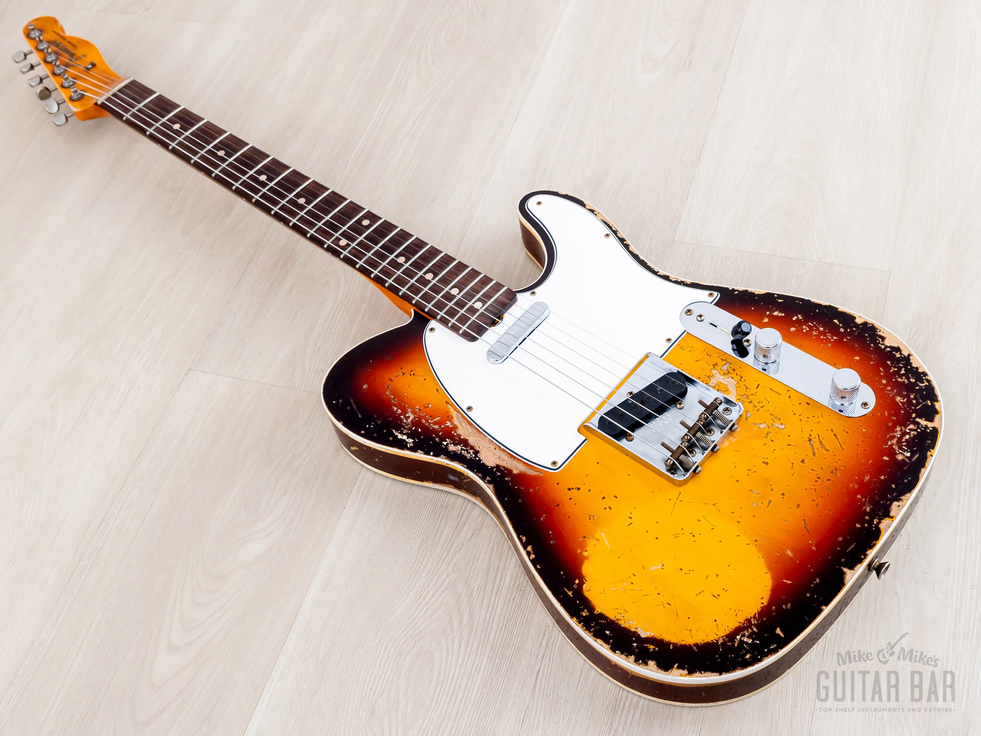 2023 Fender Custom Shop Limited Edition ‘59 Telecaster Custom Super Heavy Relic Sunburst - Image 13