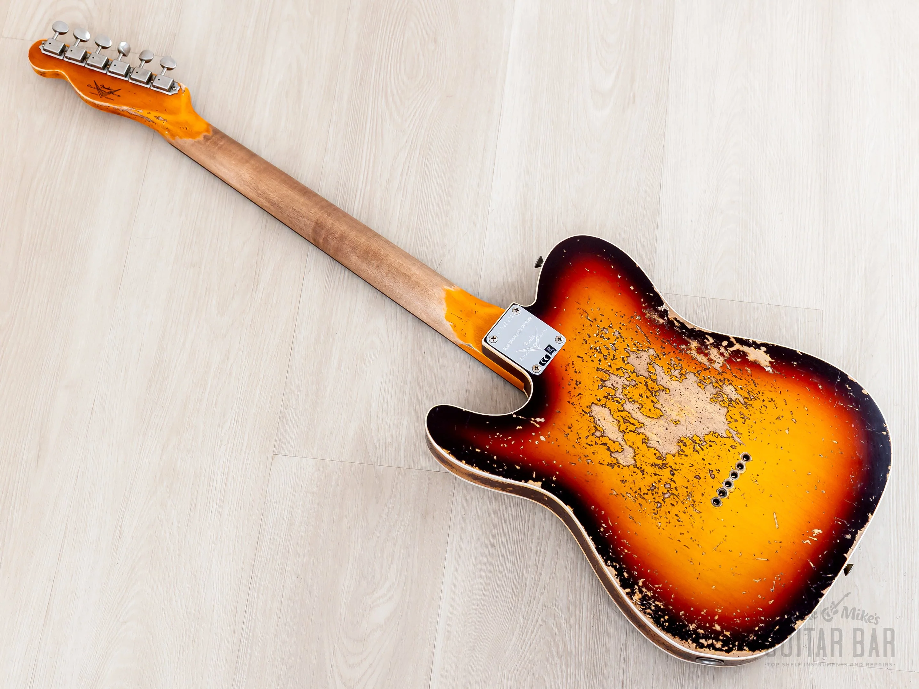 2023 Fender Custom Shop Limited Edition ‘59 Telecaster Custom Super Heavy Relic Sunburst - Image 15