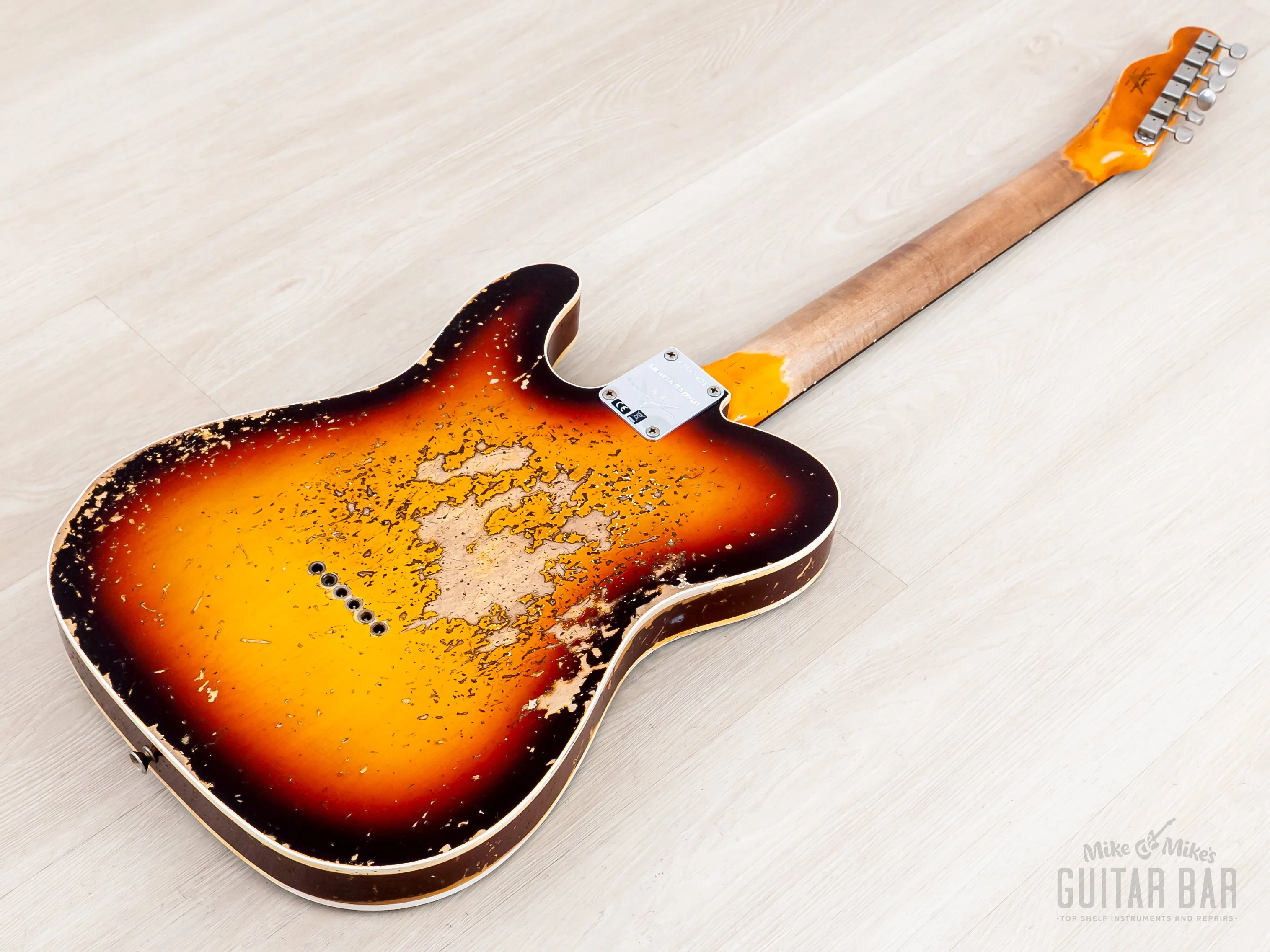 2023 Fender Custom Shop Limited Edition ‘59 Telecaster Custom Super Heavy Relic Sunburst - Image 16