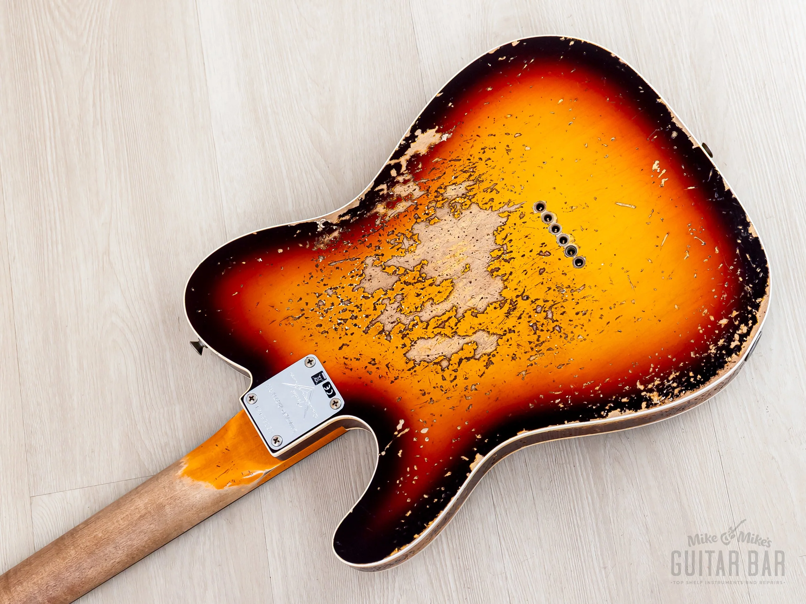 2023 Fender Custom Shop Limited Edition ‘59 Telecaster Custom Super Heavy Relic Sunburst - Image 17