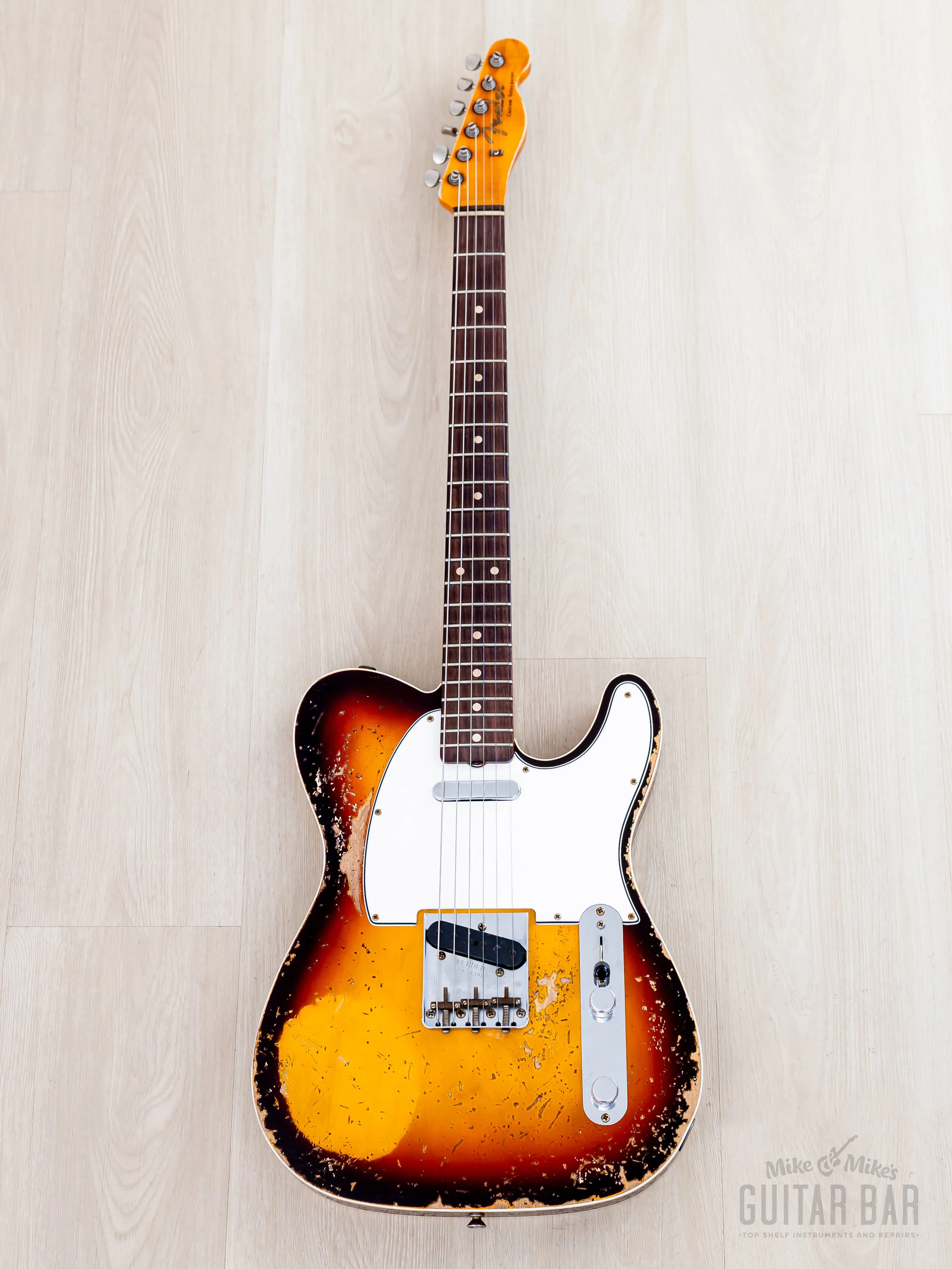 2023 Fender Custom Shop Limited Edition ‘59 Telecaster Custom Super Heavy Relic Sunburst - Image 2