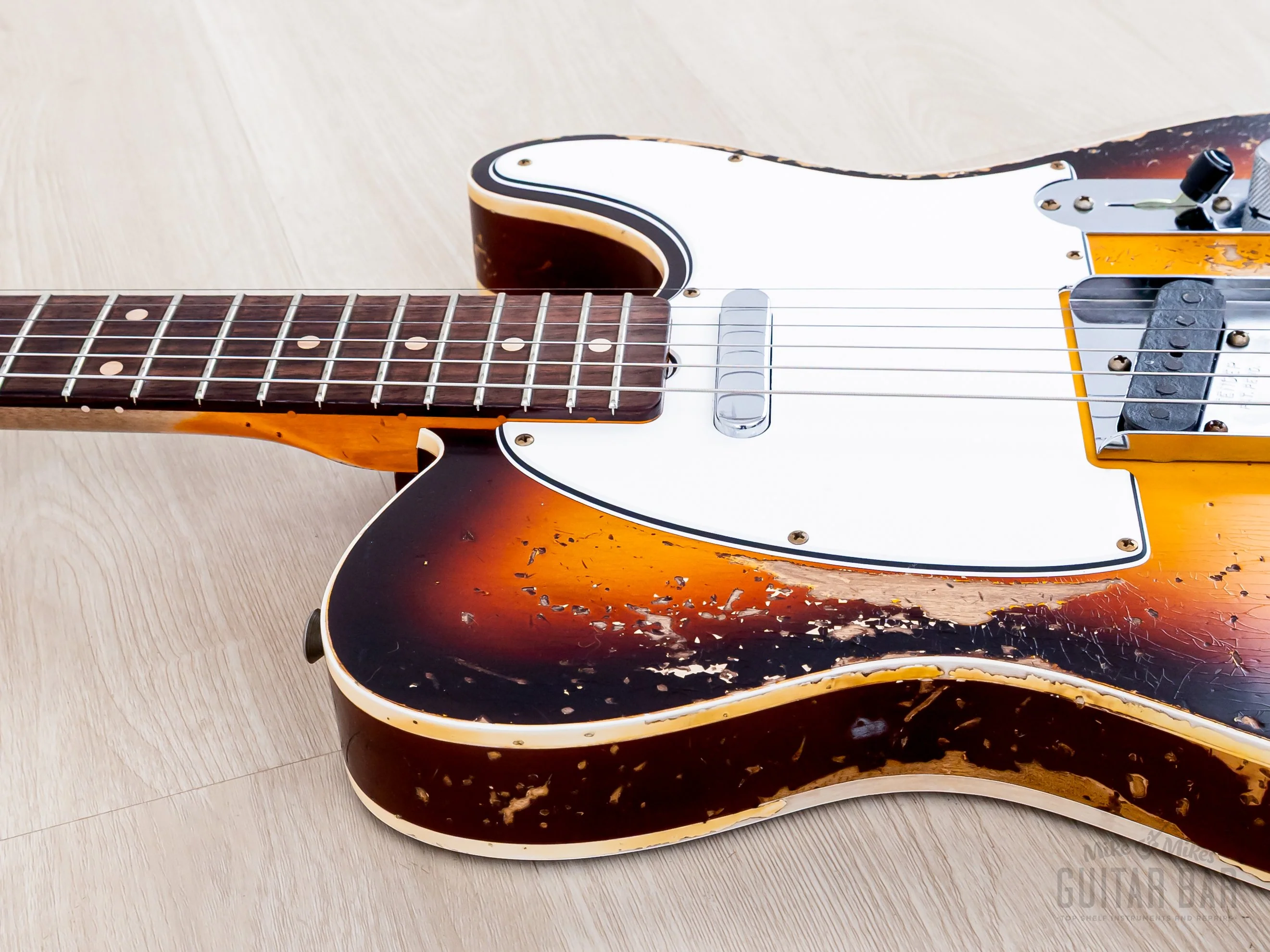 2023 Fender Custom Shop Limited Edition ‘59 Telecaster Custom Super Heavy Relic Sunburst - Image 6