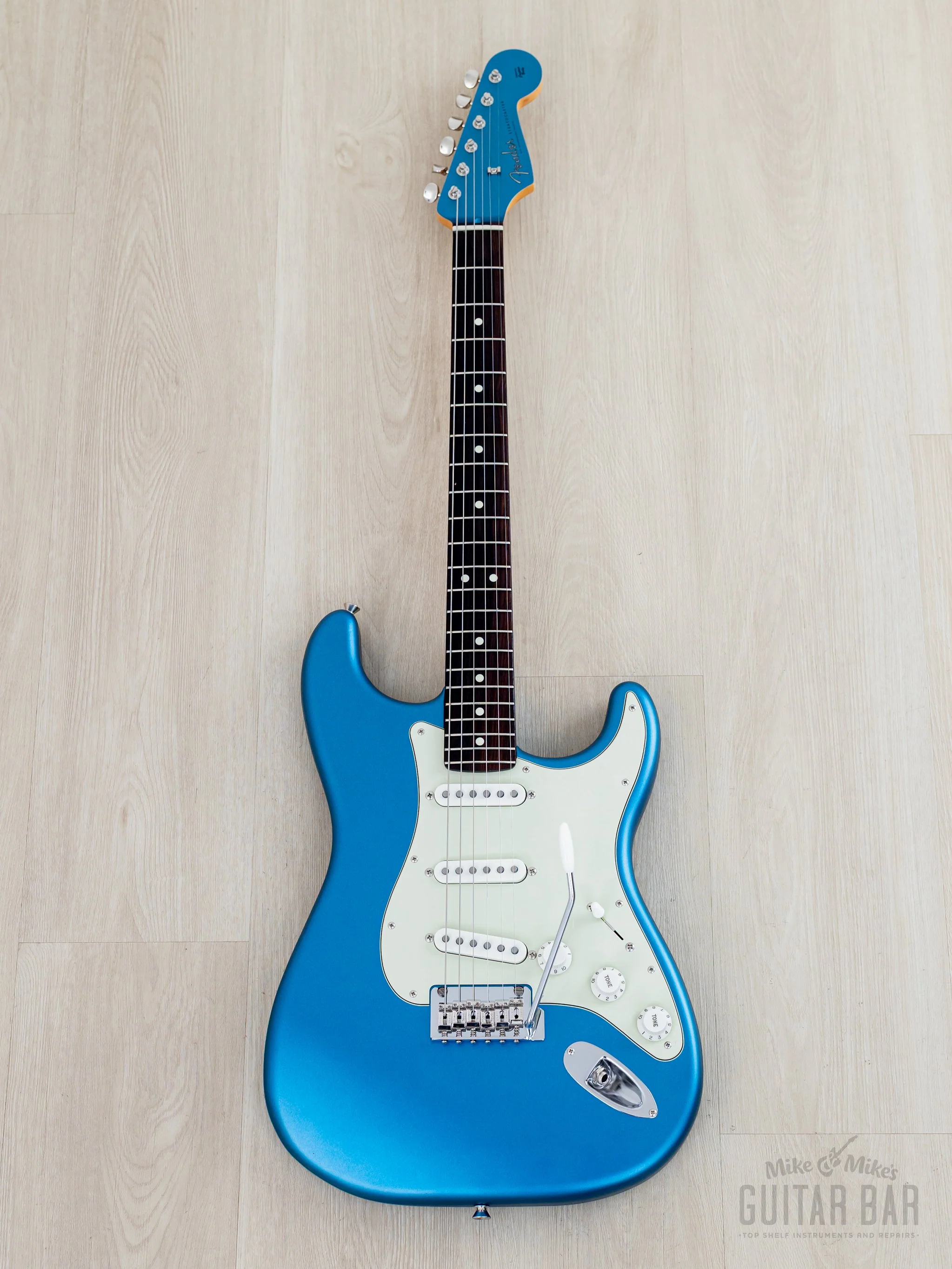 2023 Fender Hybrid II '60s Stratocaster FSR Satin Lake Placid Blue + Headstock, Near-Mint w/ Hangtags, Japan MIJ - Image 2