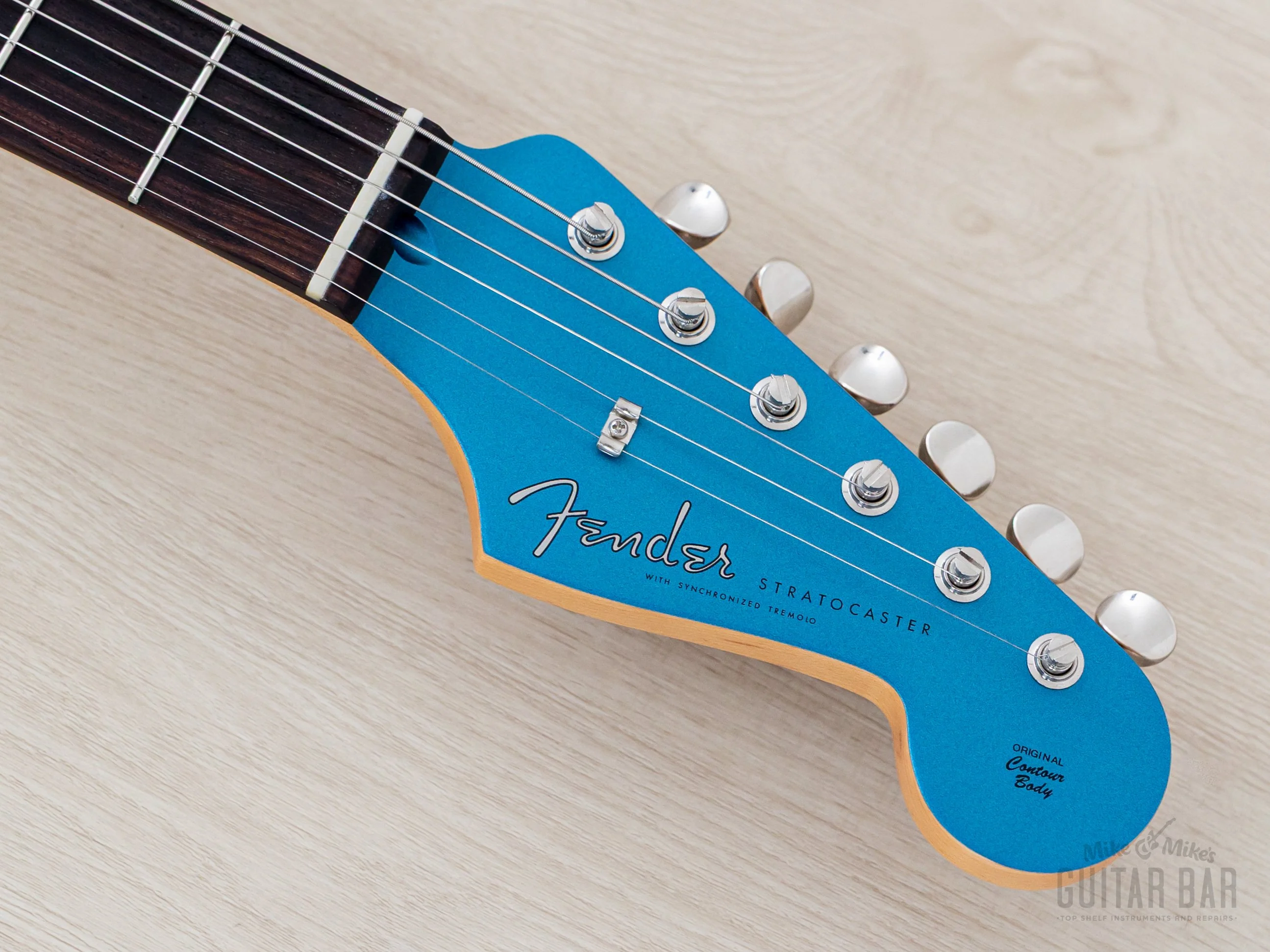 2023 Fender Hybrid II '60s Stratocaster FSR Satin Lake Placid Blue + Headstock, Near-Mint w/ Hangtags, Japan MIJ - Image 4