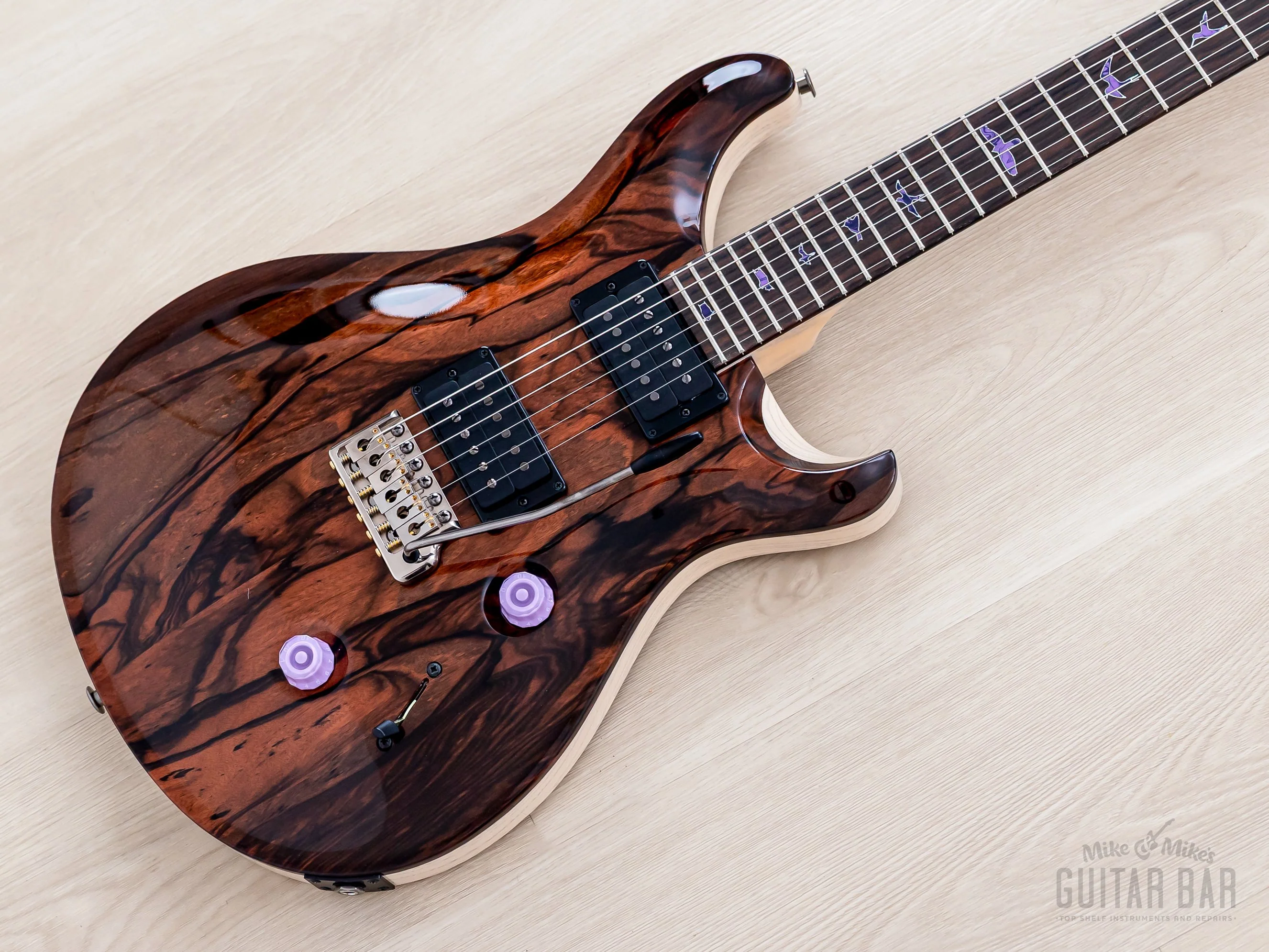 2023 Paul Reed Smith Private Stock Custom 24 Semi-hollow, Macassar Ebony + Swamp Ash