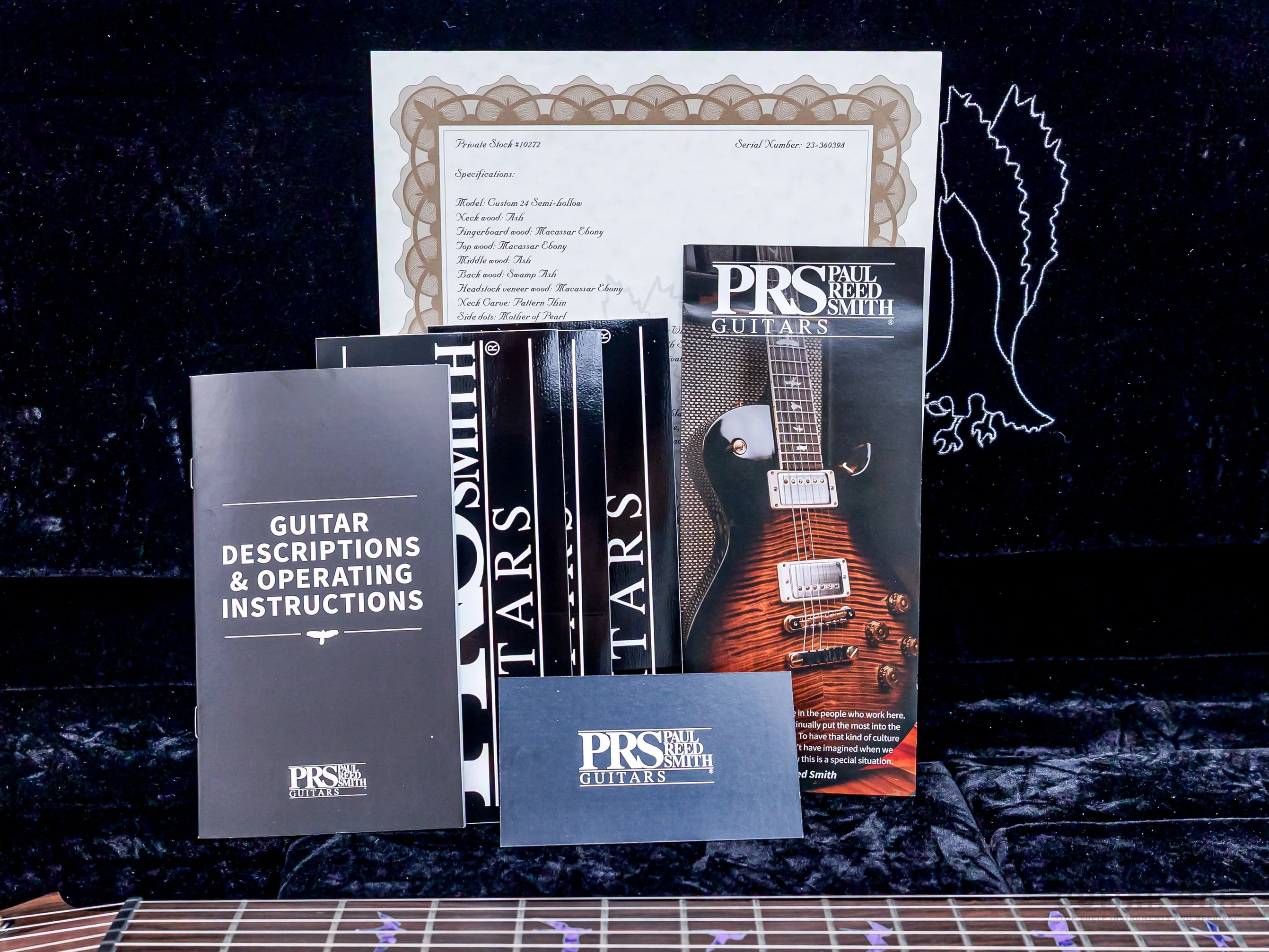 2023 Paul Reed Smith Private Stock Custom 24 Semi-hollow, Macassar Ebony + Swamp Ash - Image 17