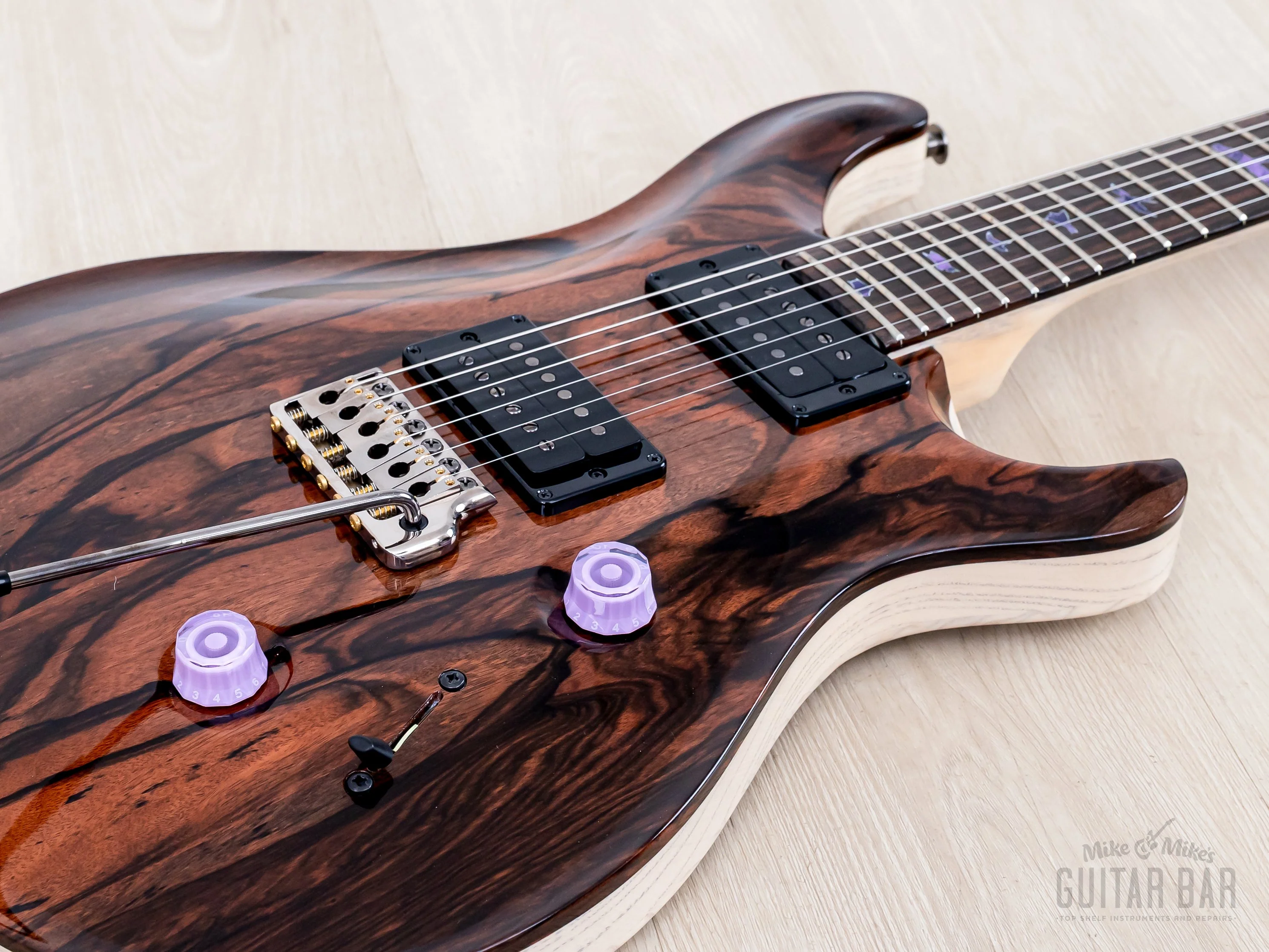 2023 Paul Reed Smith Private Stock Custom 24 Semi-hollow, Macassar Ebony + Swamp Ash - Image 6