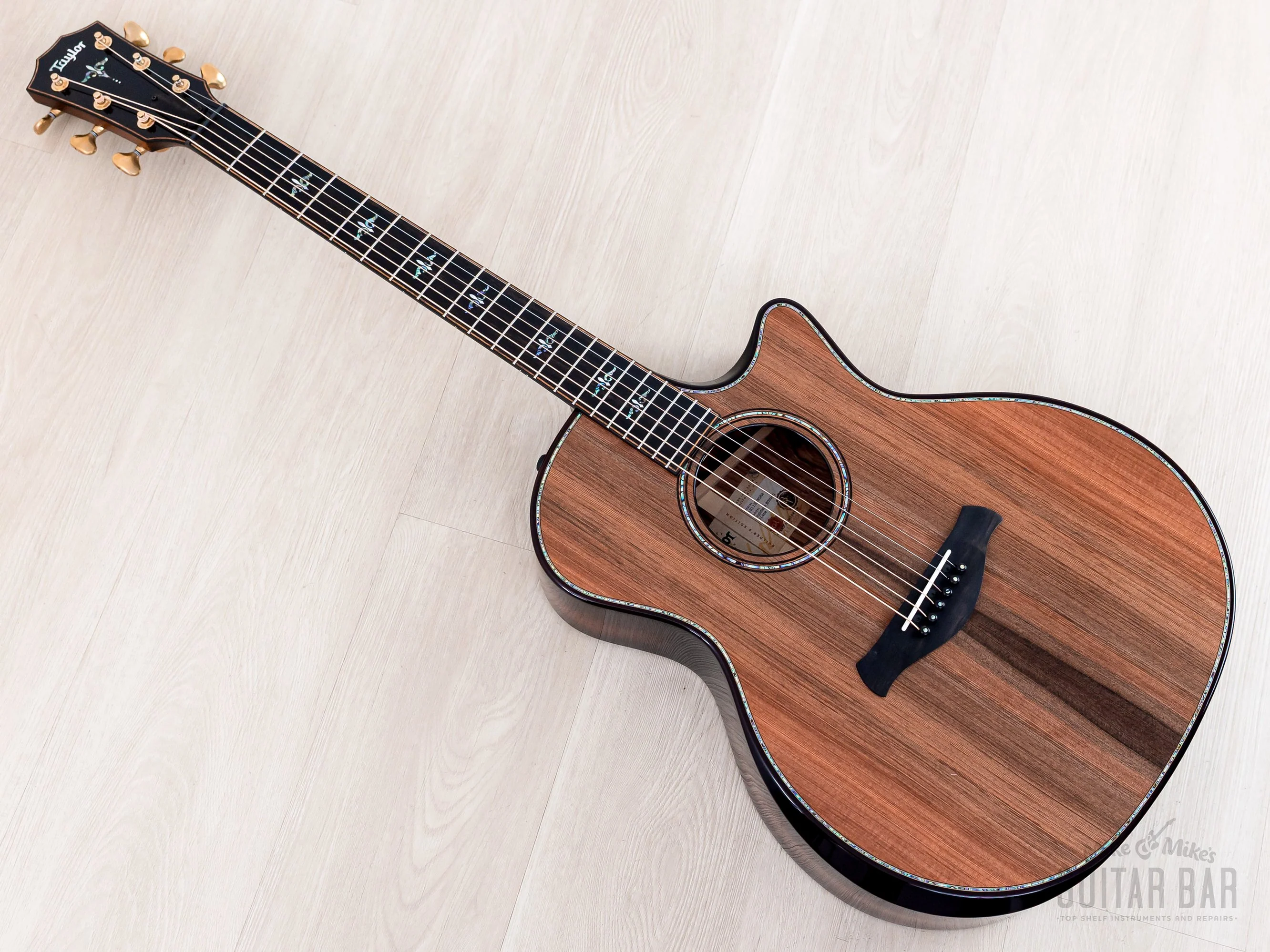 2023 Taylor Builders Edition 914ce Kona Edgeburst, Sinker Redwood + Honduran Rosewood w/ Case - Image 13