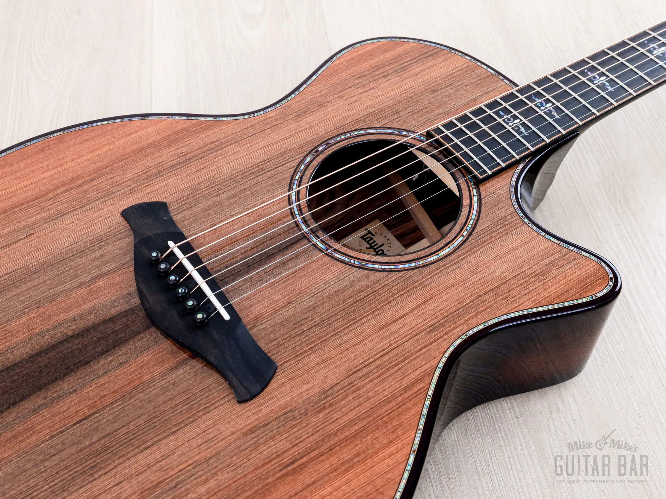 2023 Taylor Builders Edition 914ce Kona Edgeburst, Sinker Redwood + Honduran Rosewood w/ Case - Image 7