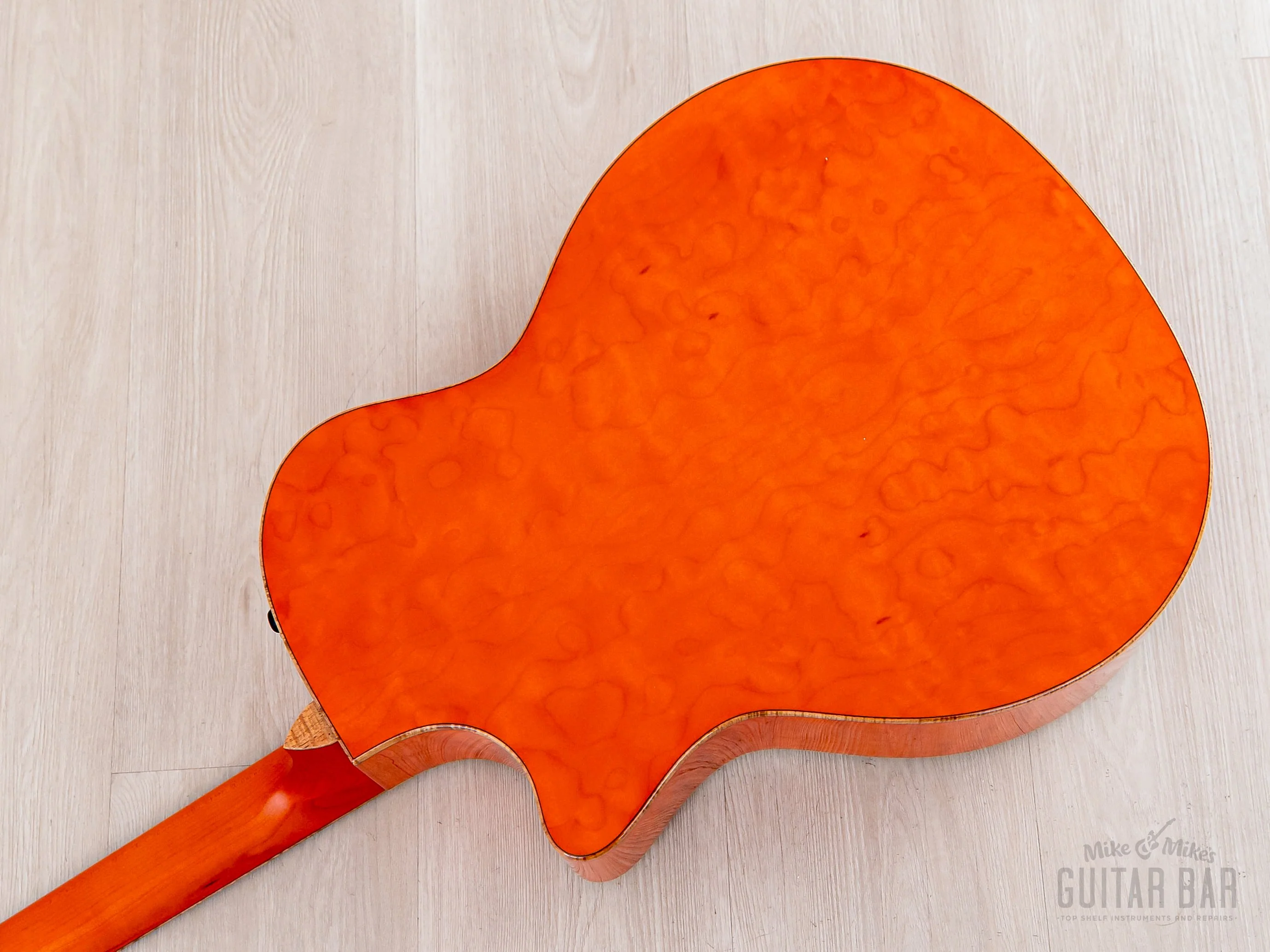 2023 Taylor Custom Grand Auditorium Acoustic Electric Guitar Trans Orange w/ Sitka Spruce + Quilted Maple - Image 18