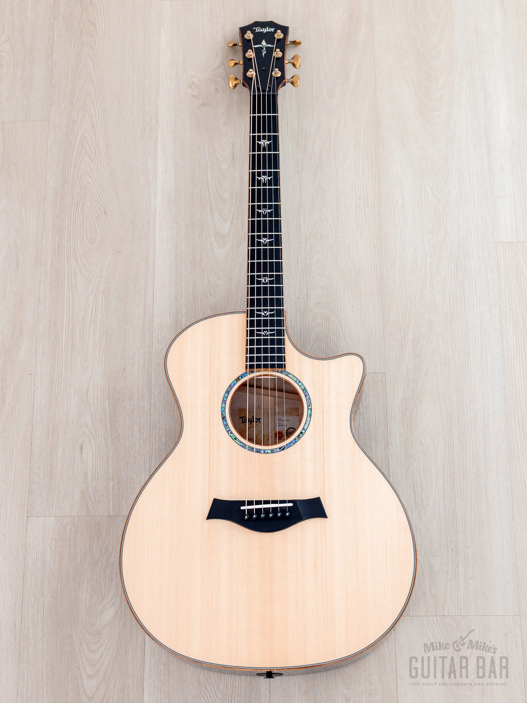 2023 Taylor Custom Grand Auditorium Acoustic Electric Guitar Trans Purple w/ Lutz Spruce + Quilted Maple - Image 2