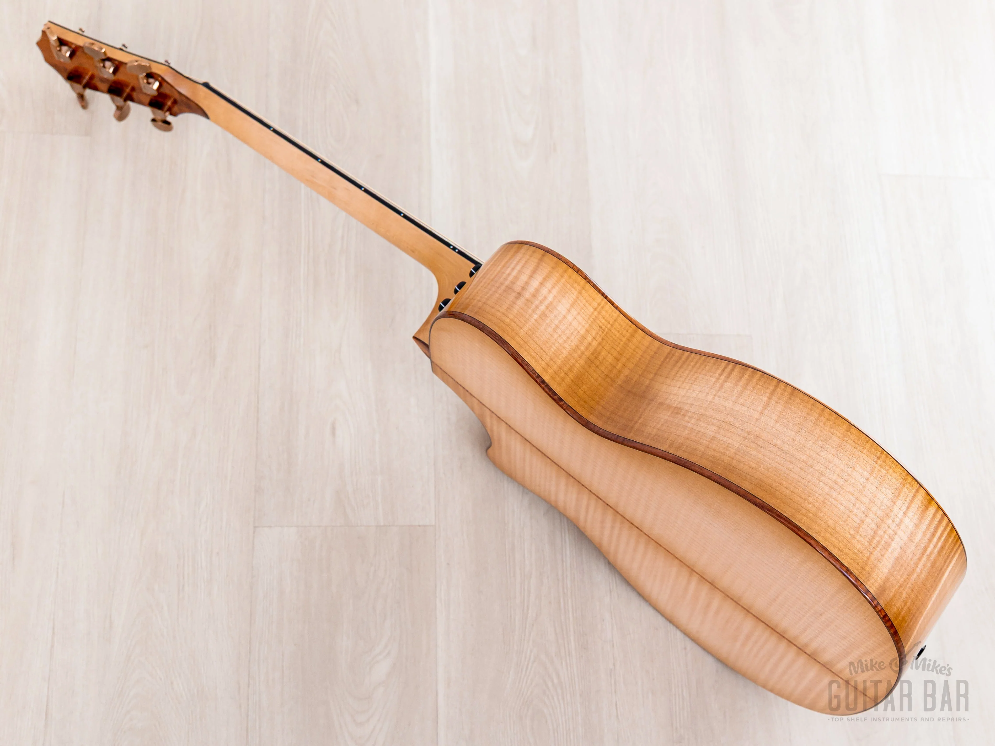 2023 Taylor Custom Grand Auditorium Acoustic Electric Guitar w/ Bearclaw Spruce, Flame Maple & Flame Koa Armrest - Image 15